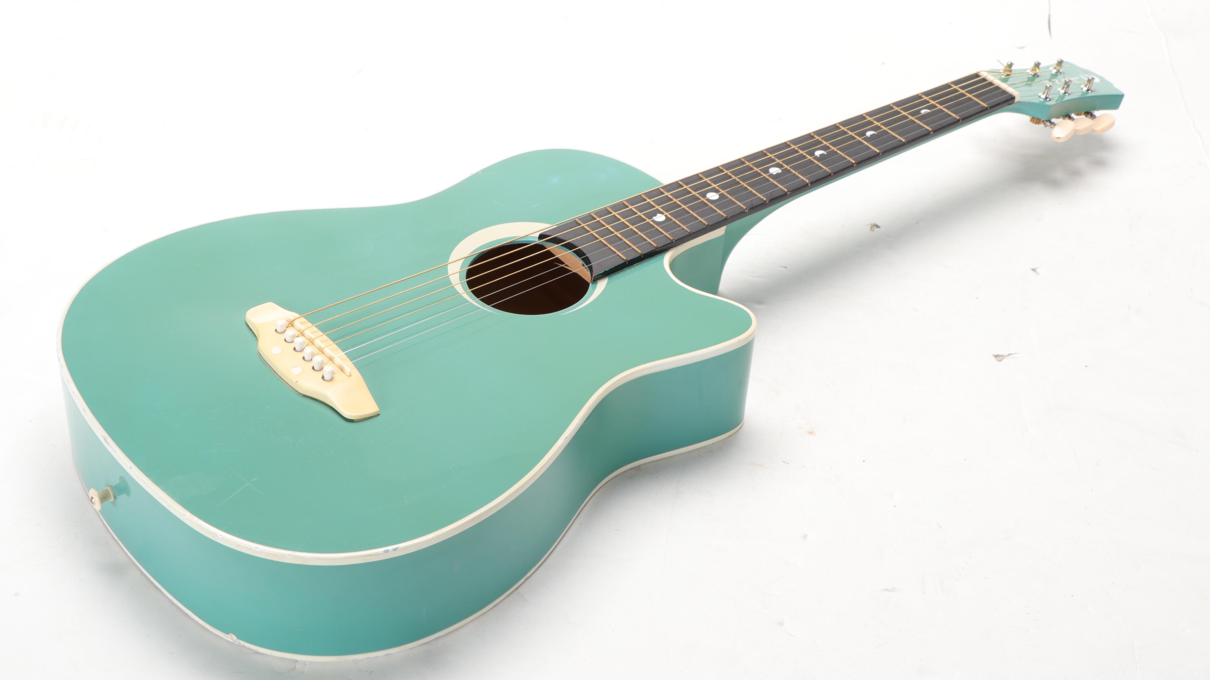 Luna Model AURPDC AZR Acoustic Guitar