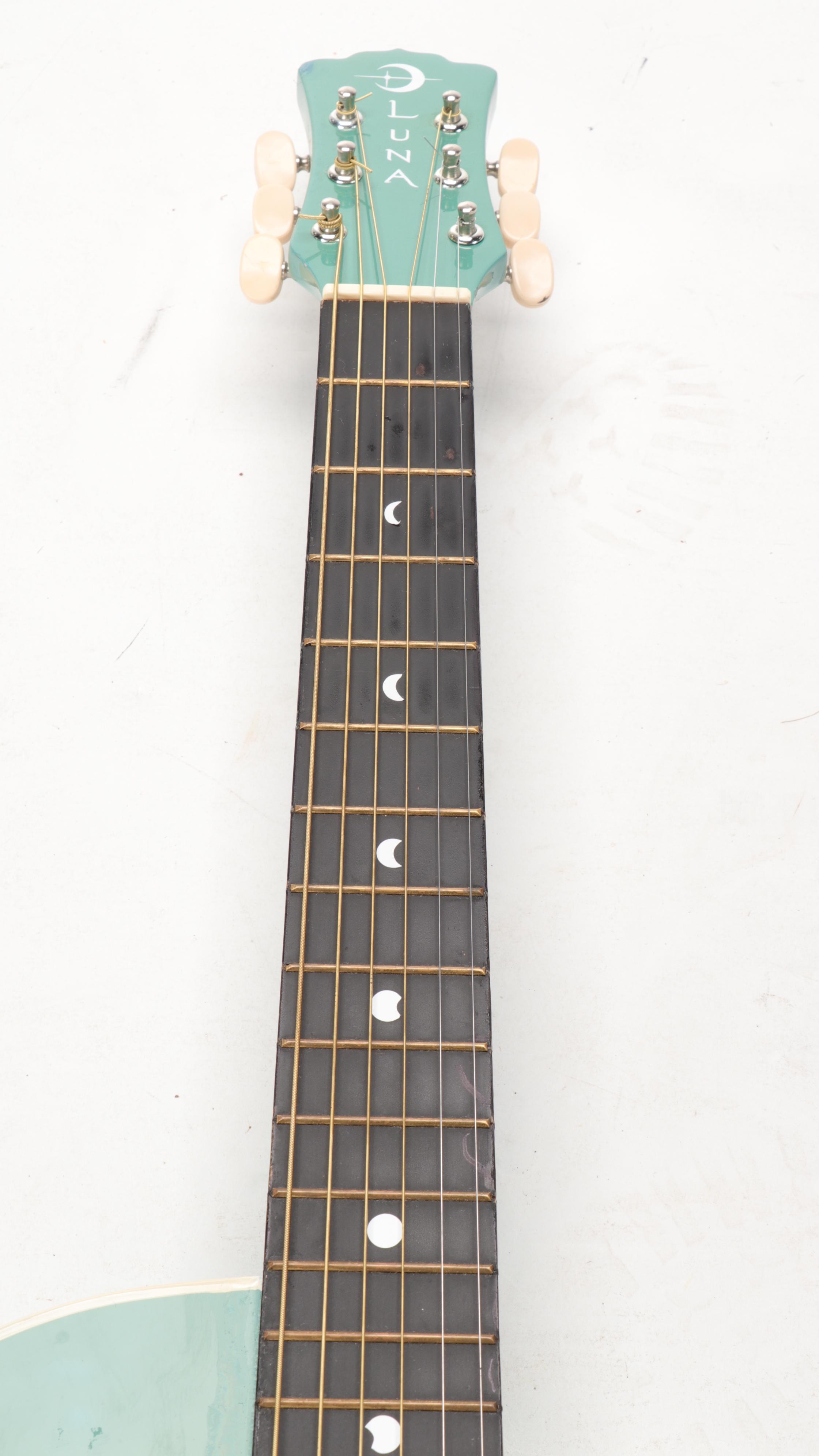 Luna Model AURPDC AZR Acoustic Guitar