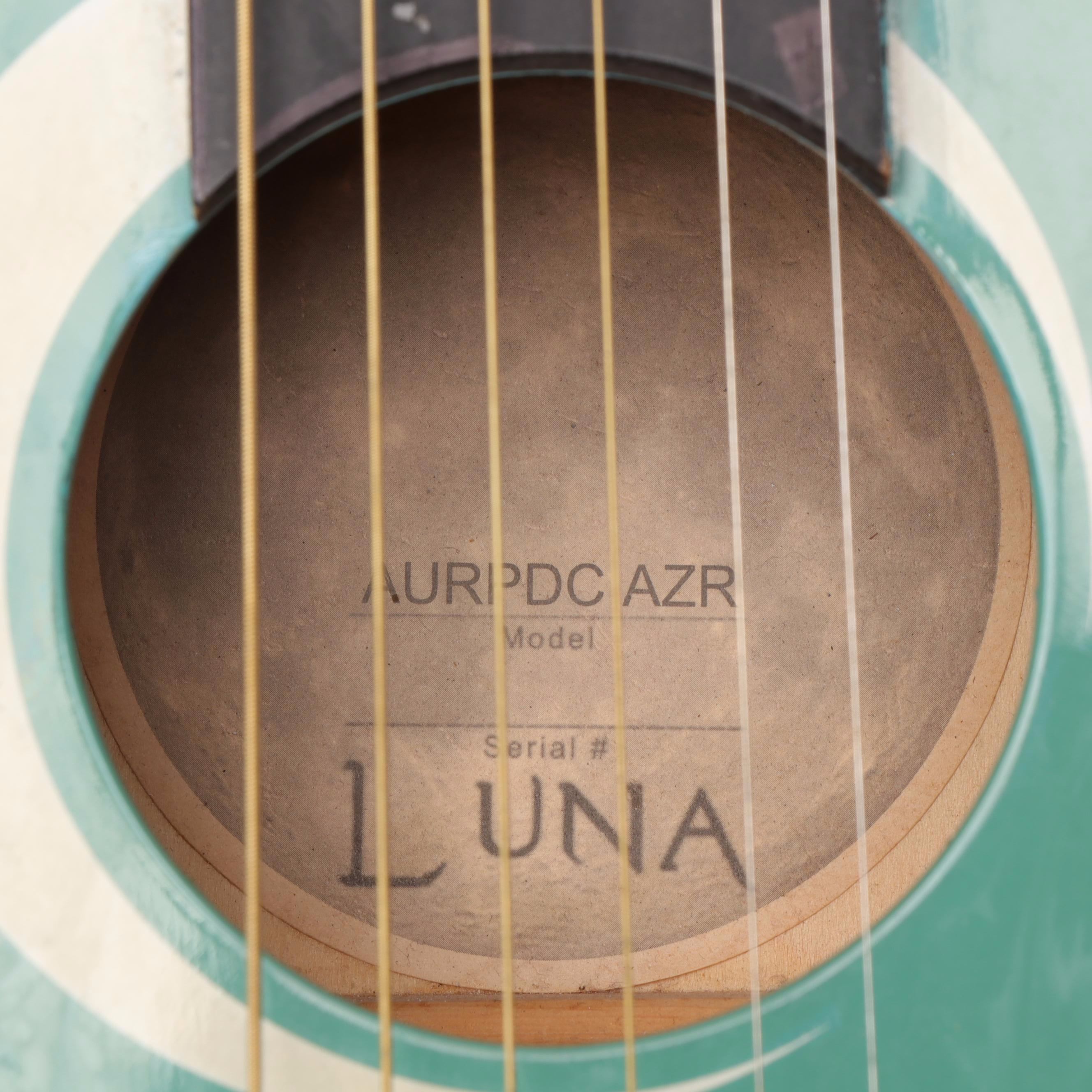 Luna Model AURPDC AZR Acoustic Guitar