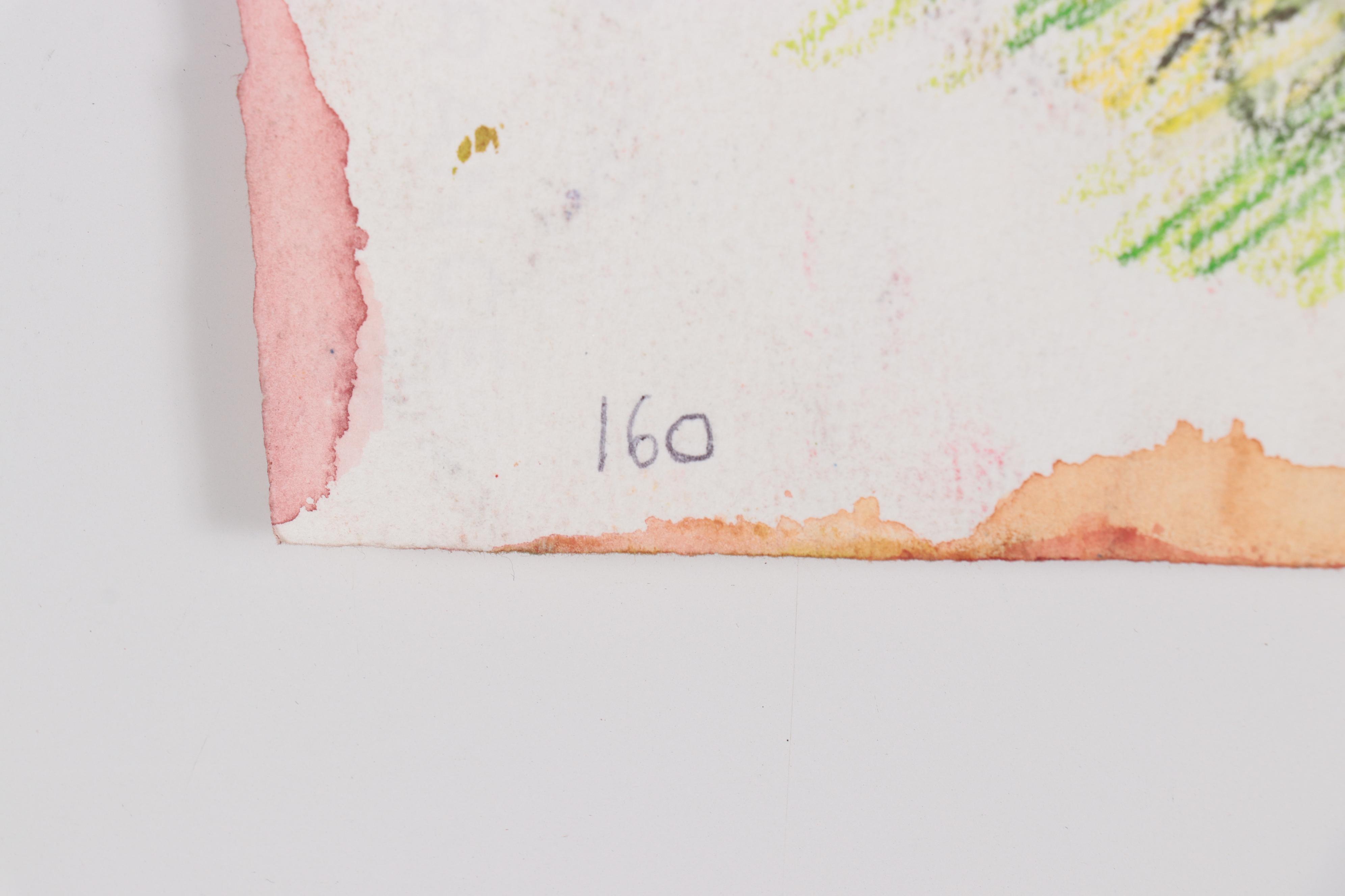 Sarah Roush Abstract Mixed Media Painting, 2007