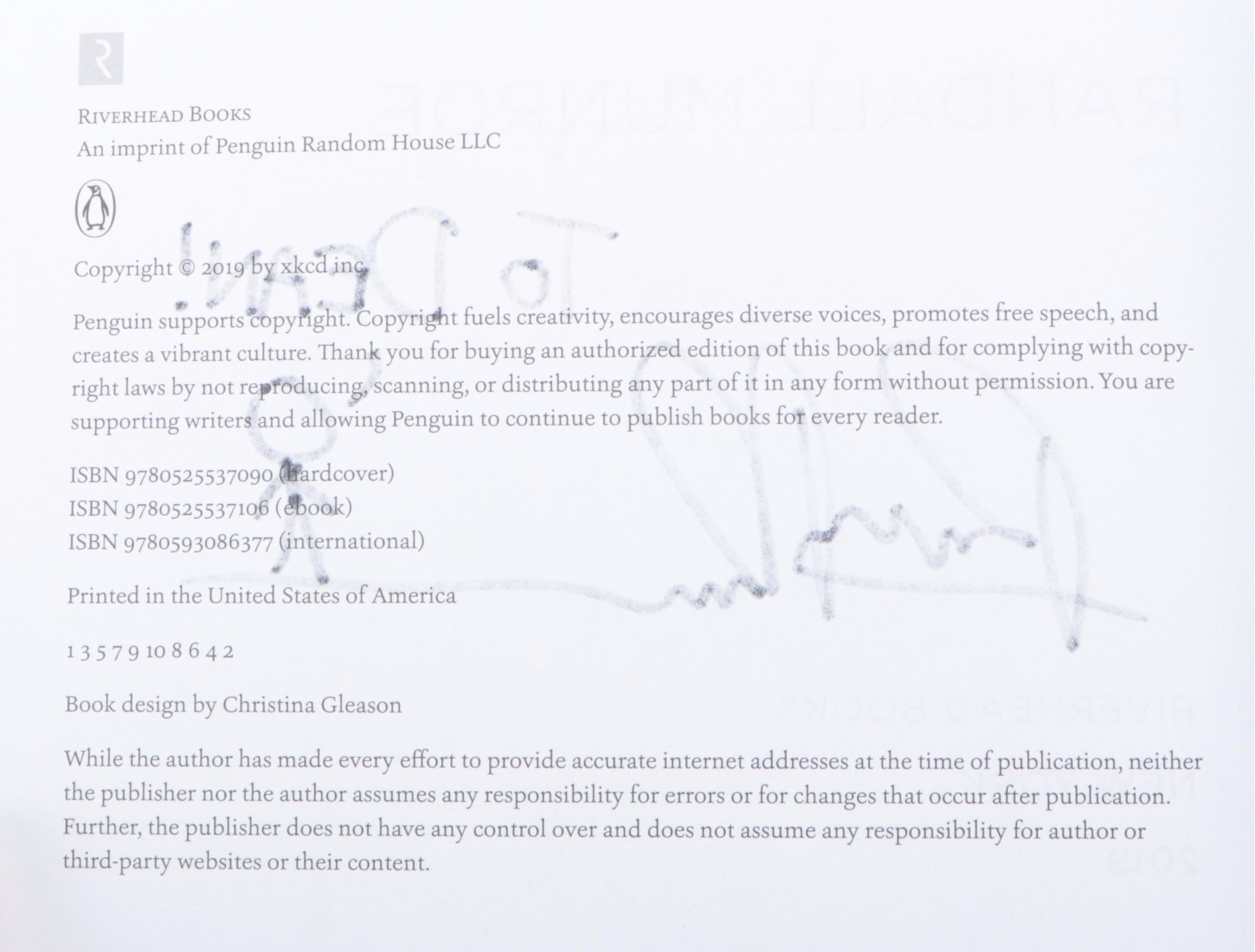 Signed First Edition "How To" by Randall Munroe, 2019