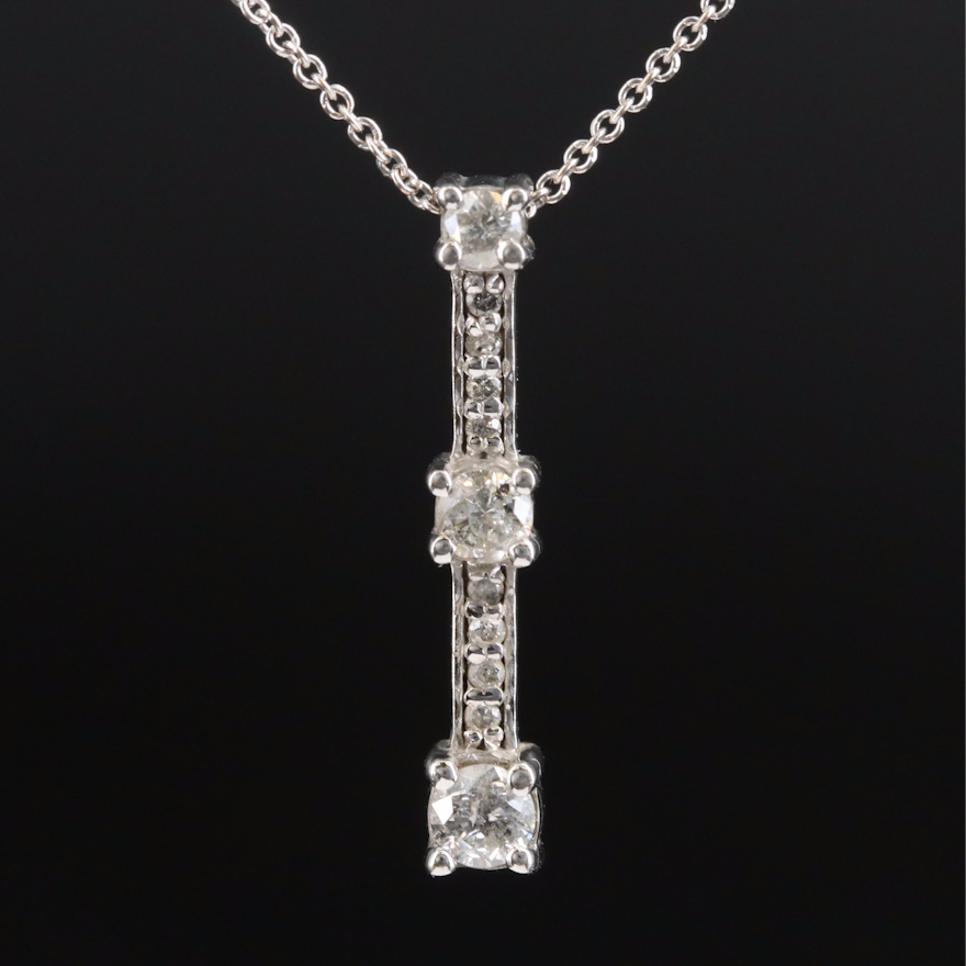 14K 0.51 CTW Diamond Pendant Necklace