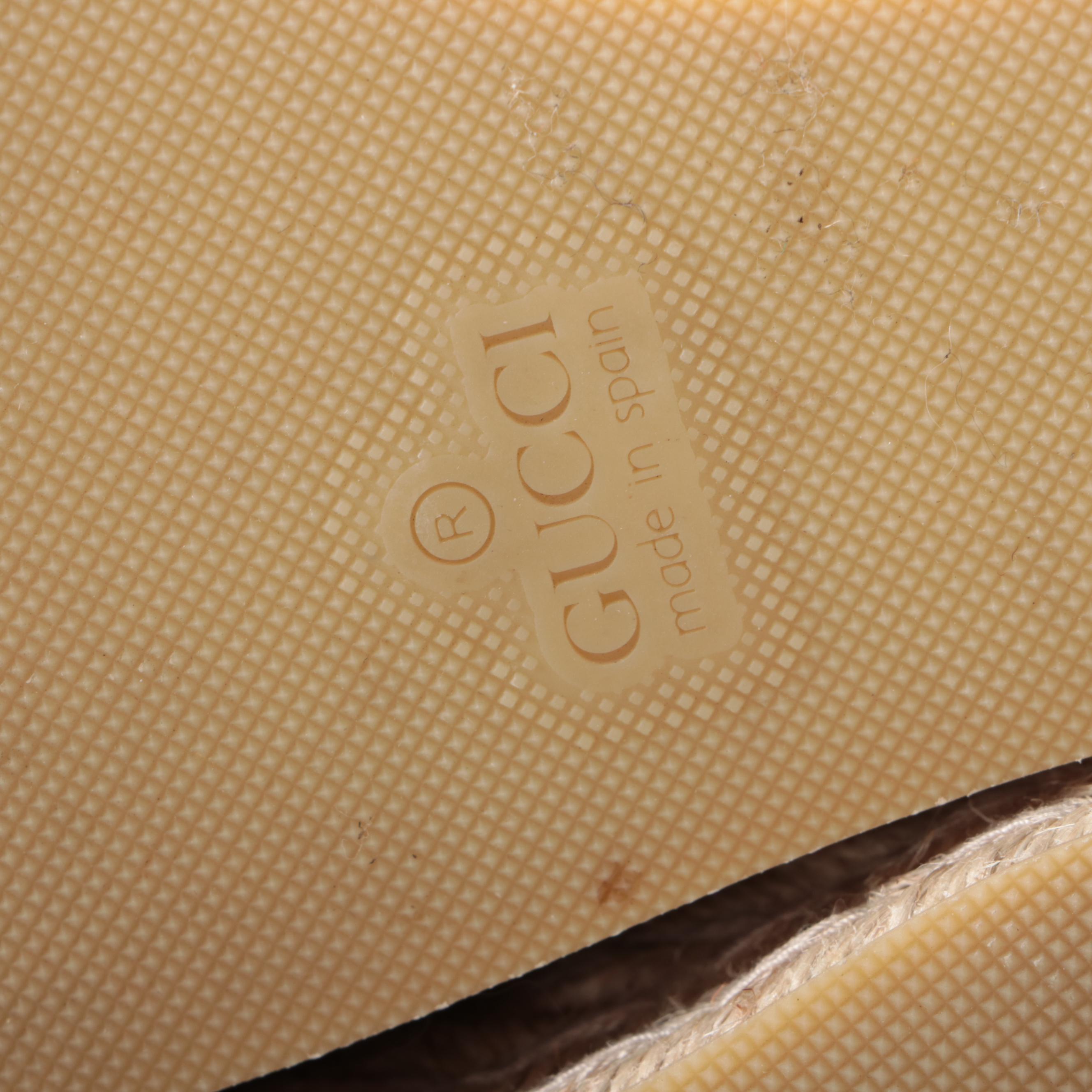 Gucci Marmont Matelasse Leather Espadrille Wedges