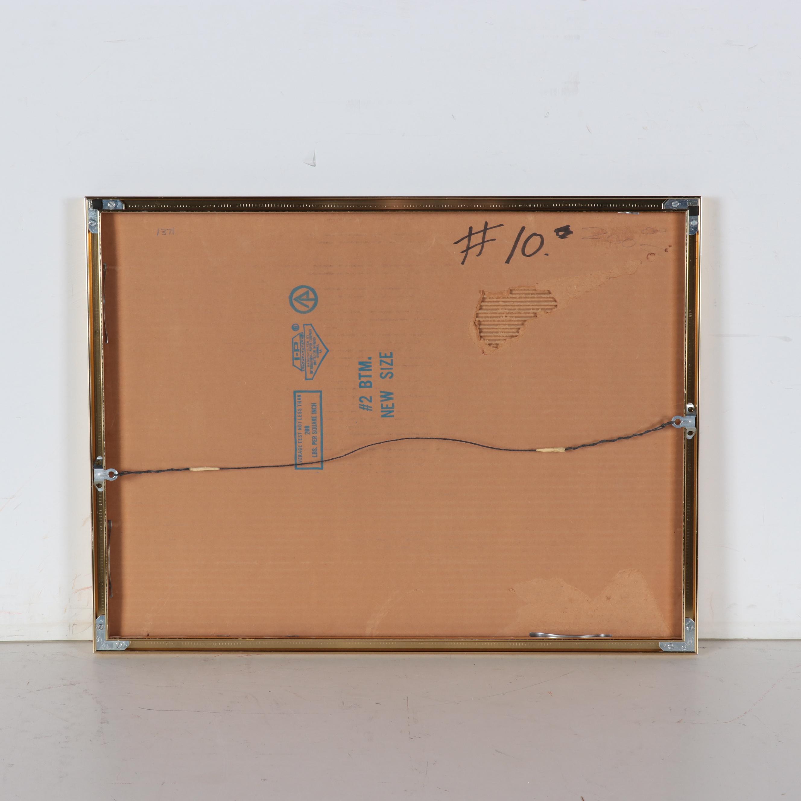 Sarah Roush Abstract Mixed Media Painting, Circa 2000