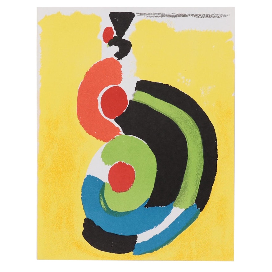 Lithograph After Sonia Delaunay "Composition Pour XXieme Siecle"