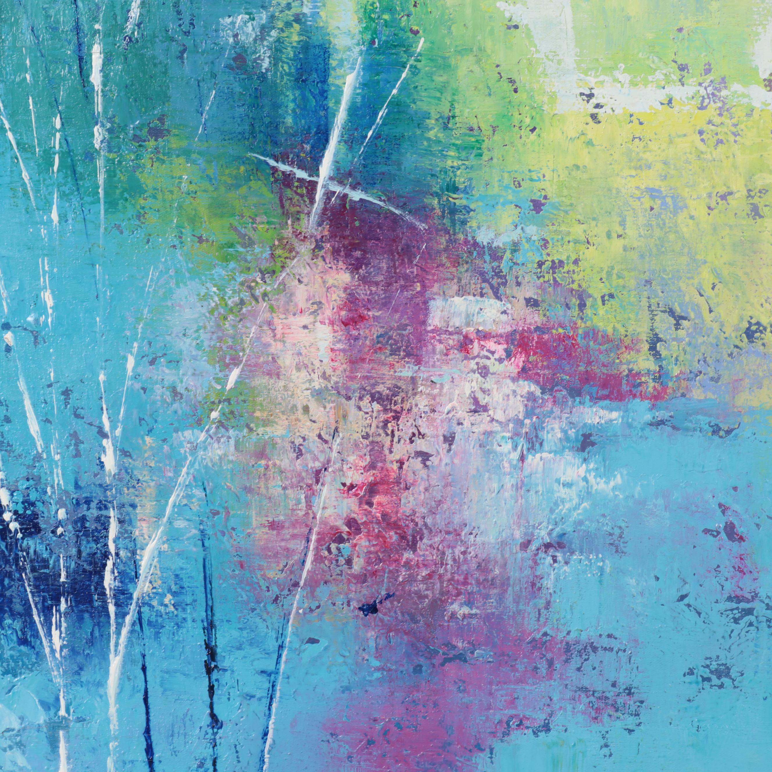 Ziti Large-Scale Abstract Abstract Expressionist Style Oil Painting