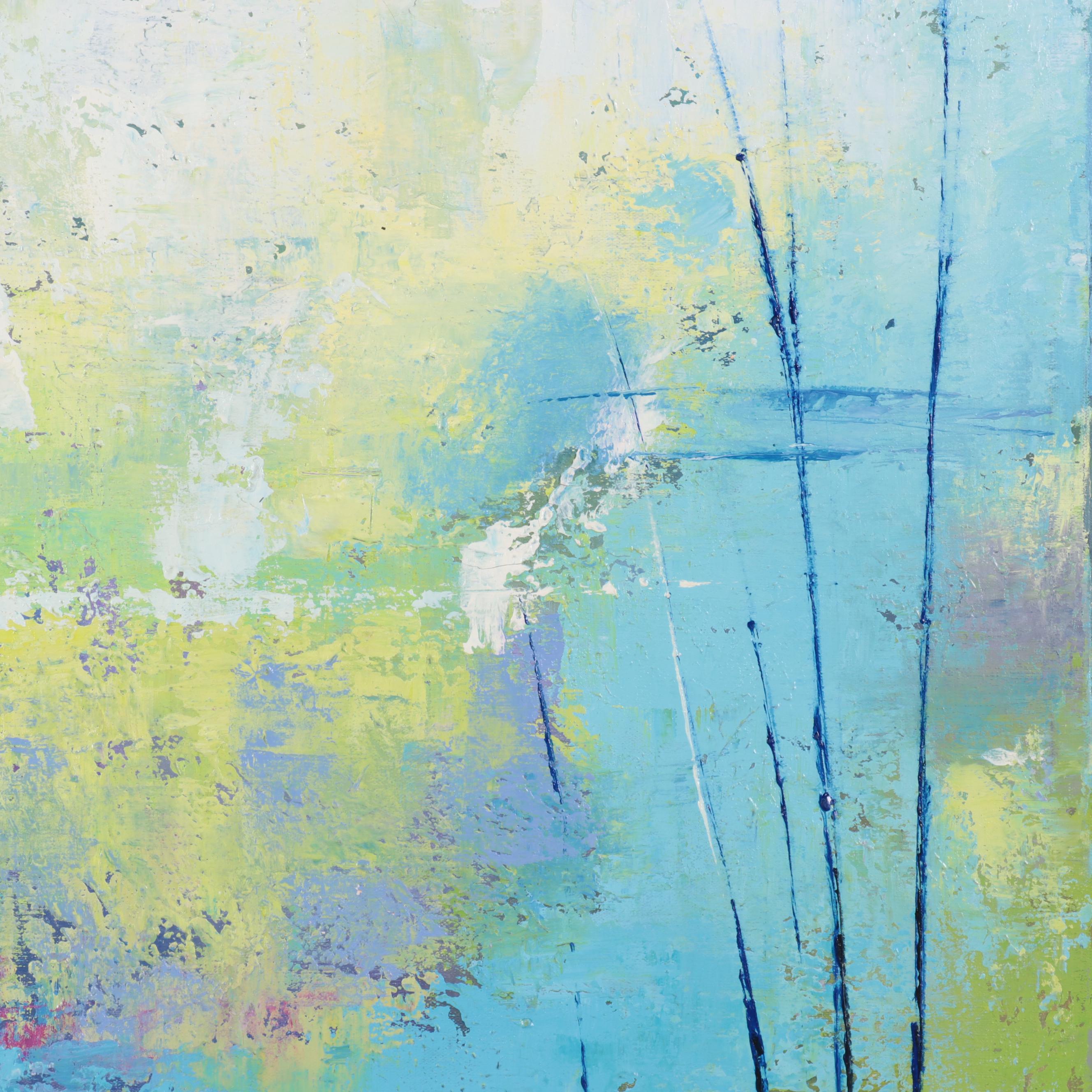 Ziti Large-Scale Abstract Abstract Expressionist Style Oil Painting