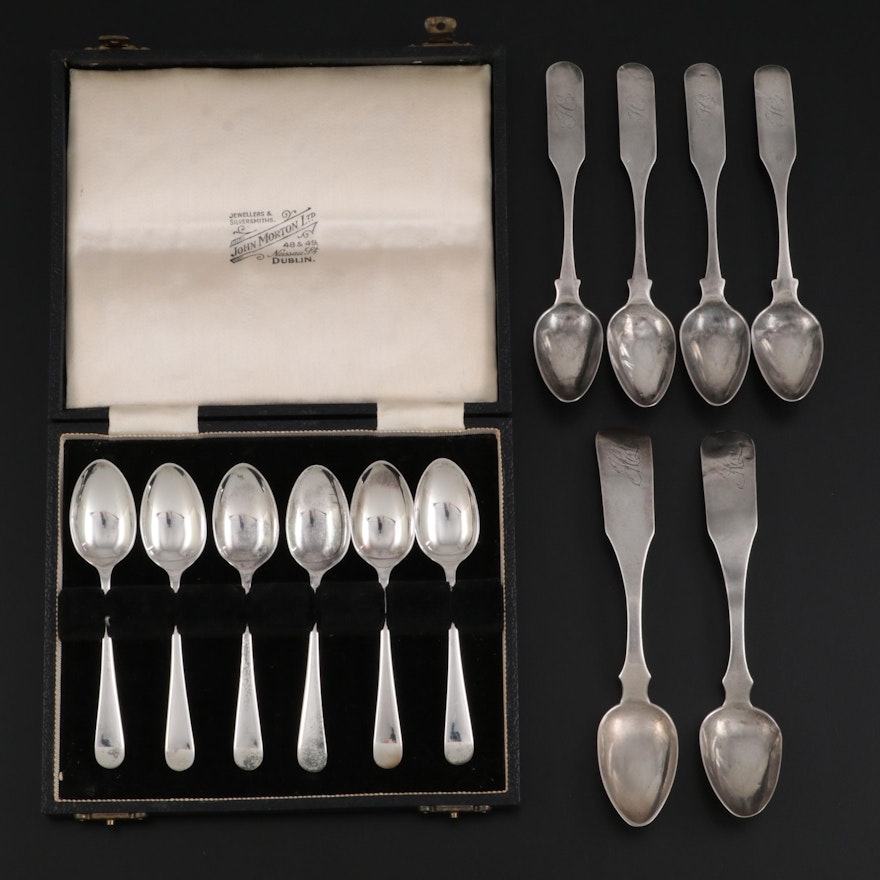 Alexander Paxton and Thomas McConnell Coin and English Sterling Spoons