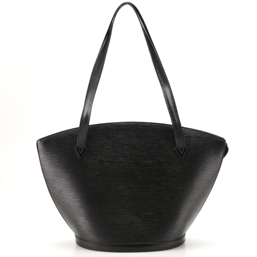 Louis Vuitton Saint Jacques GM Shoulder Bag in Black Epi Leather