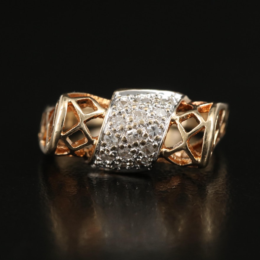 14K 0.22 CTW Diamond Ring