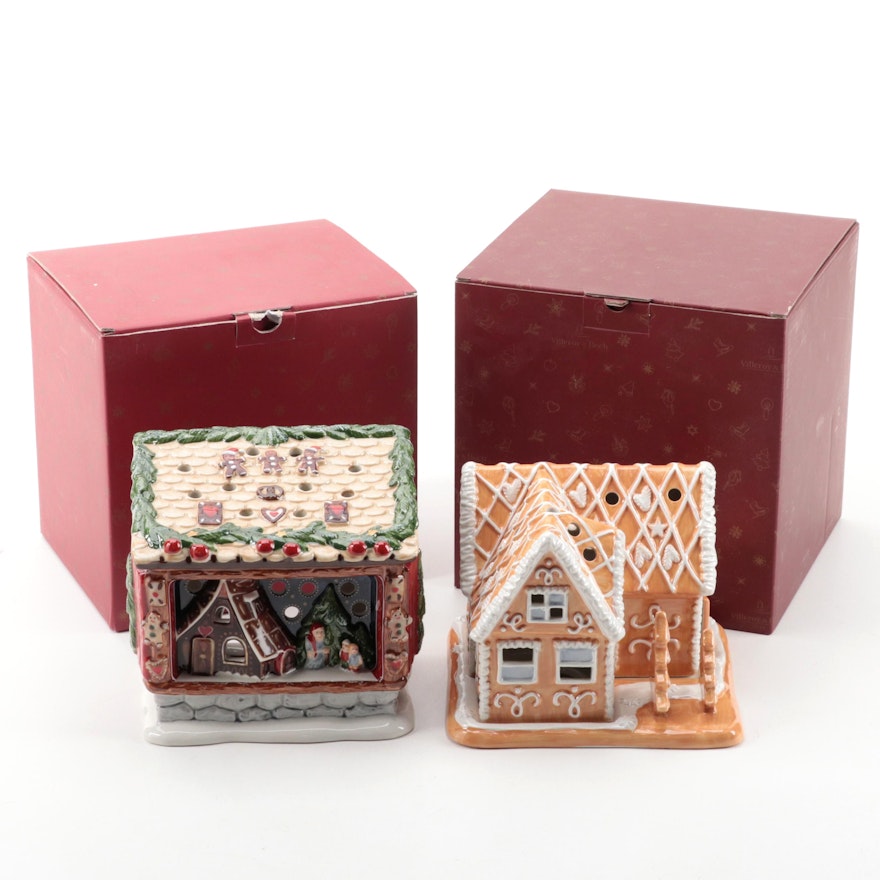 Villeroy & Boch "Gingerbread Villa" and "Fairytale Park" Votive Candle Holders