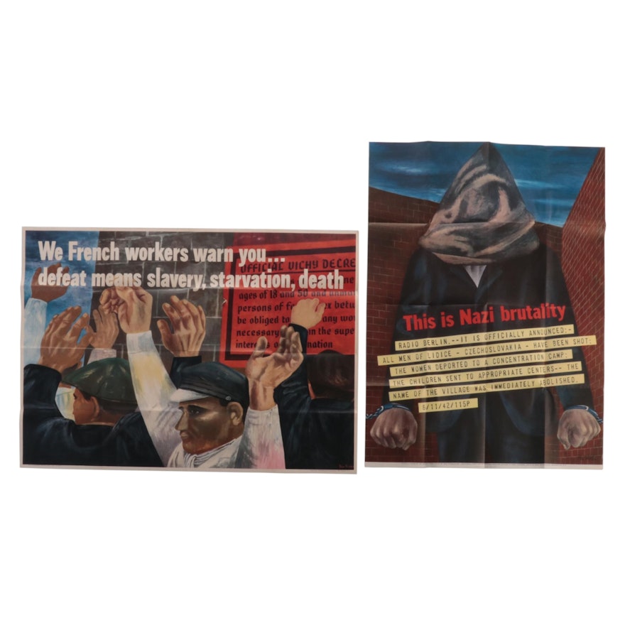 World War II U. S. Government Propaganda Posters After Ben Shahn, 1942