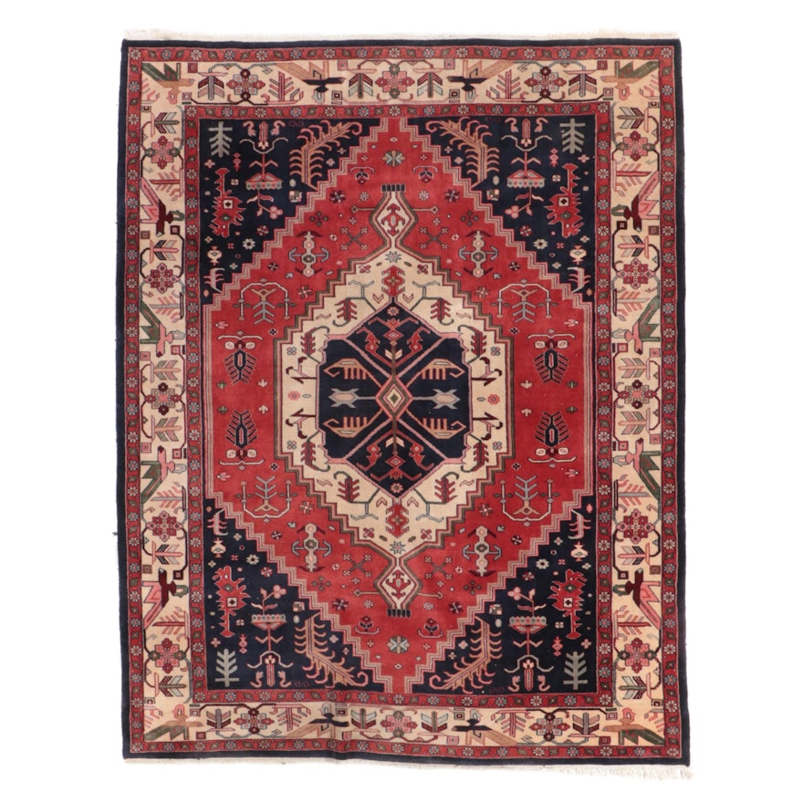 9' x 12' Hand-Knotted Caucasian Kazak Room Sized Rug