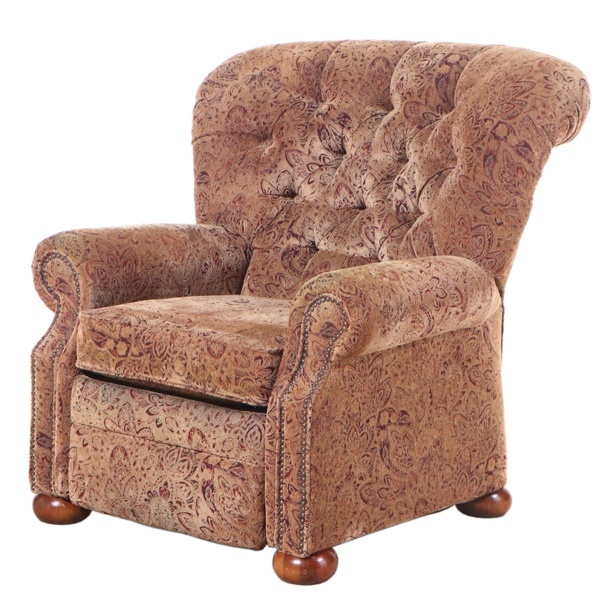 Jackson Furniture Industries Custom-Upholstered and Buttoned-Down Recliner