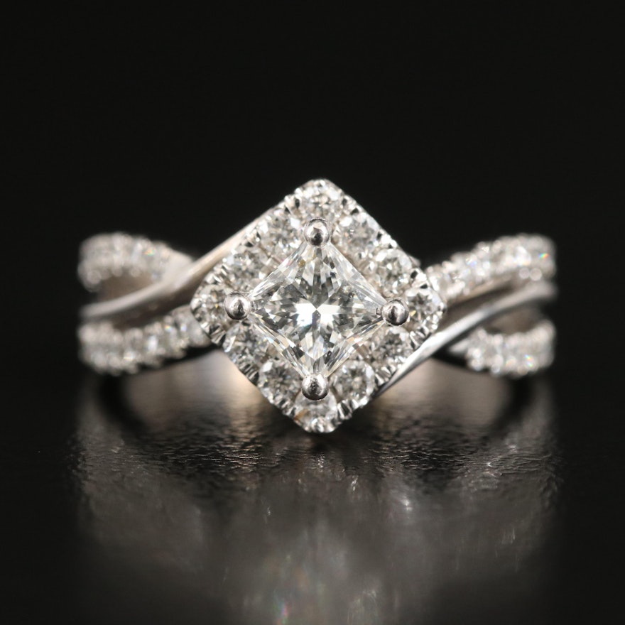 14K 1.02 CTW Diamond Ring with GIA eReport