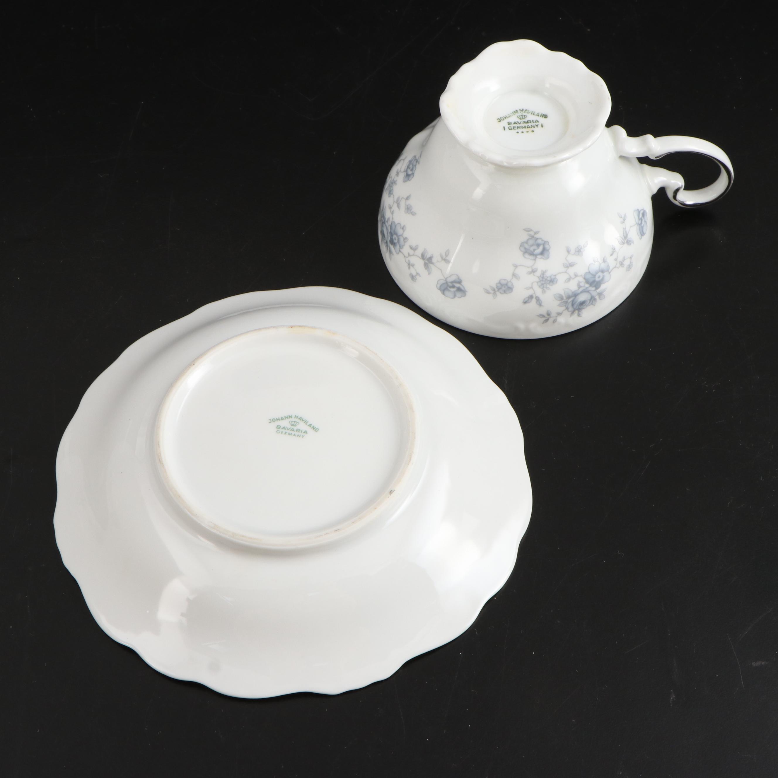 Johann Haviland "Blue Garland" Porcelain Dinnerware, 1953-1990