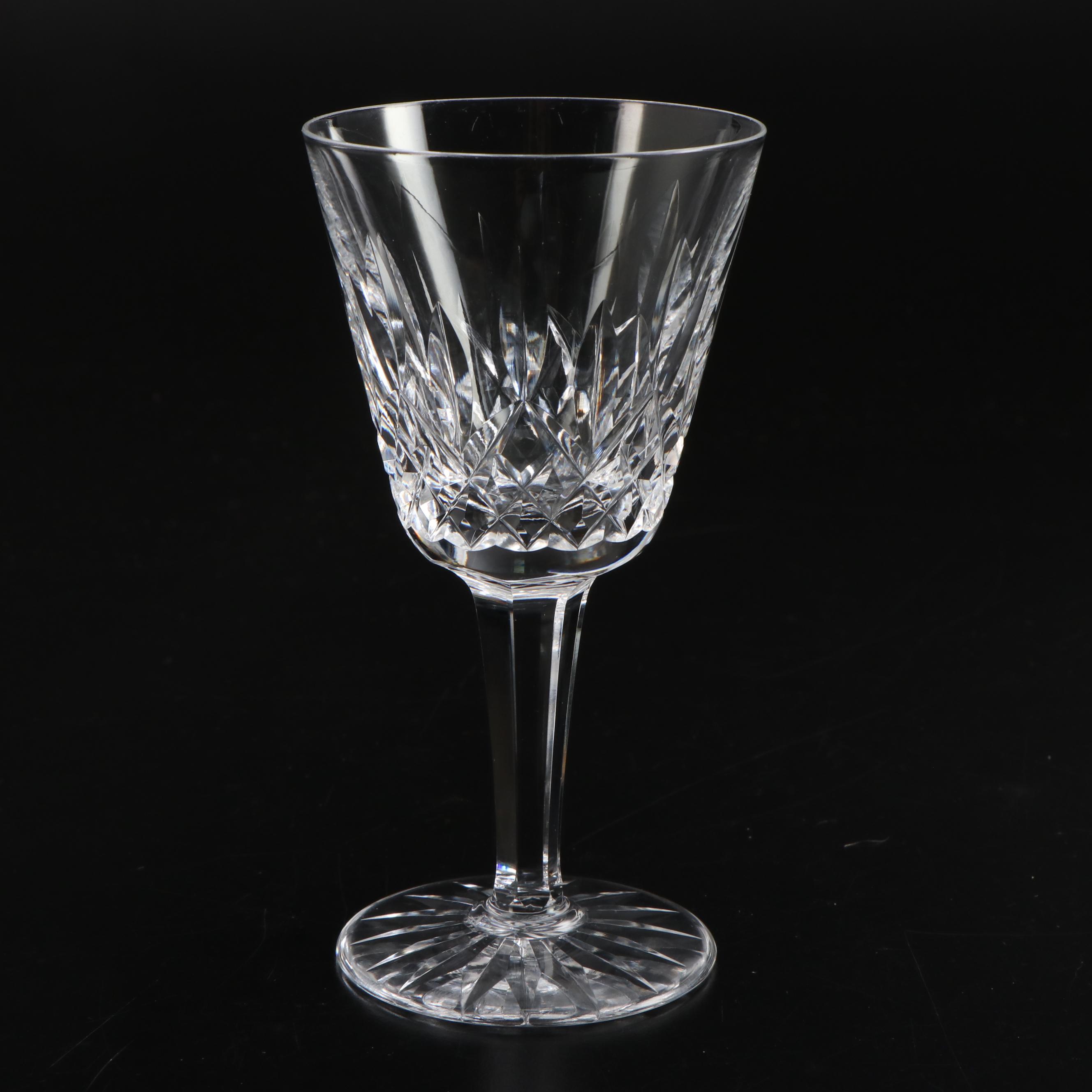 Waterford Crystal "Lismore" Claret Wine Glasses