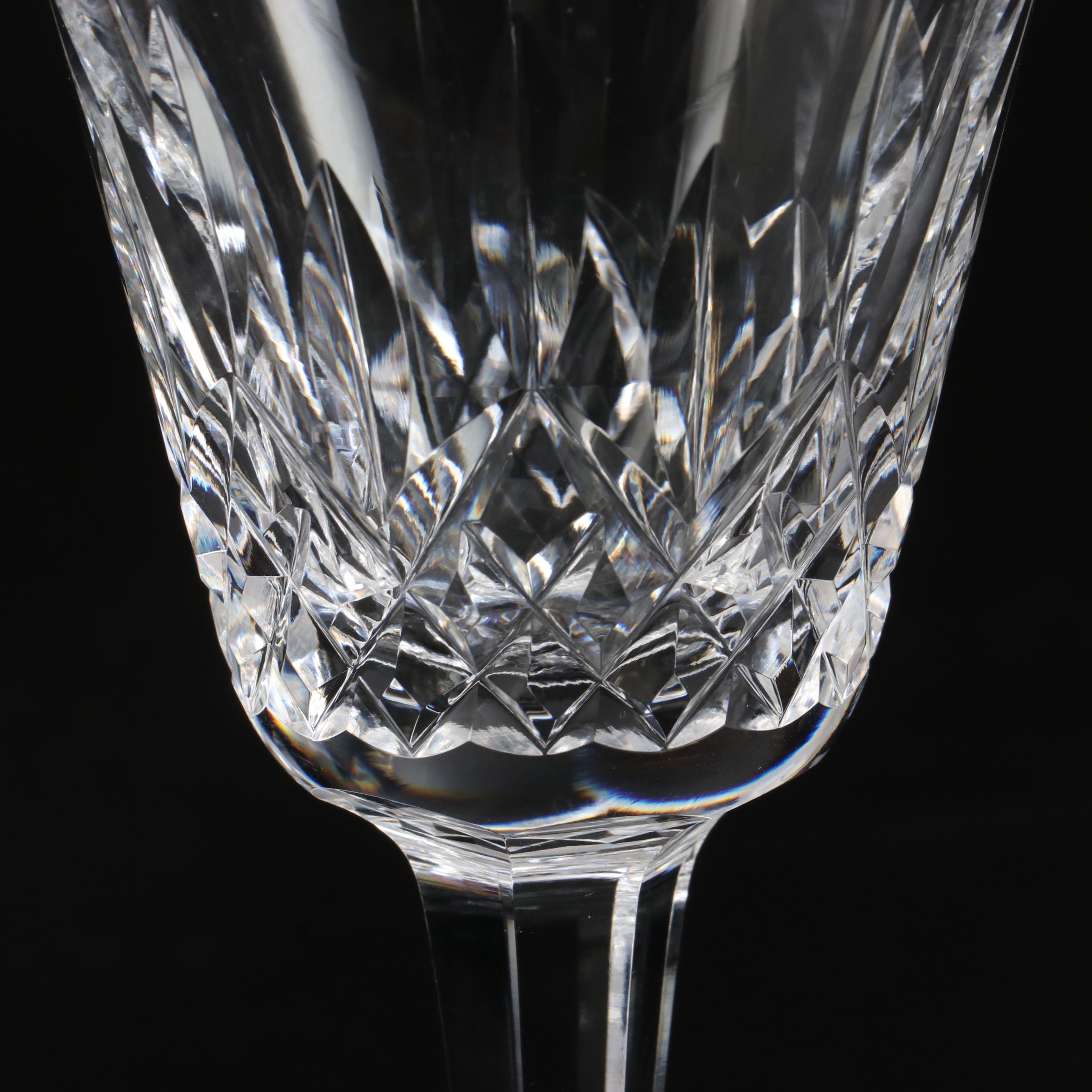 Waterford Crystal "Lismore" Claret Wine Glasses