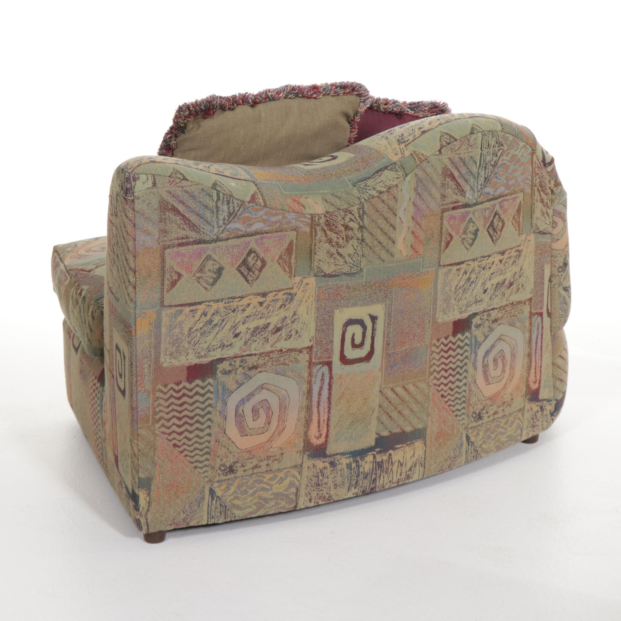 Bassett Five-Piece Upholstered Modular Seating Group, Late 20th Century