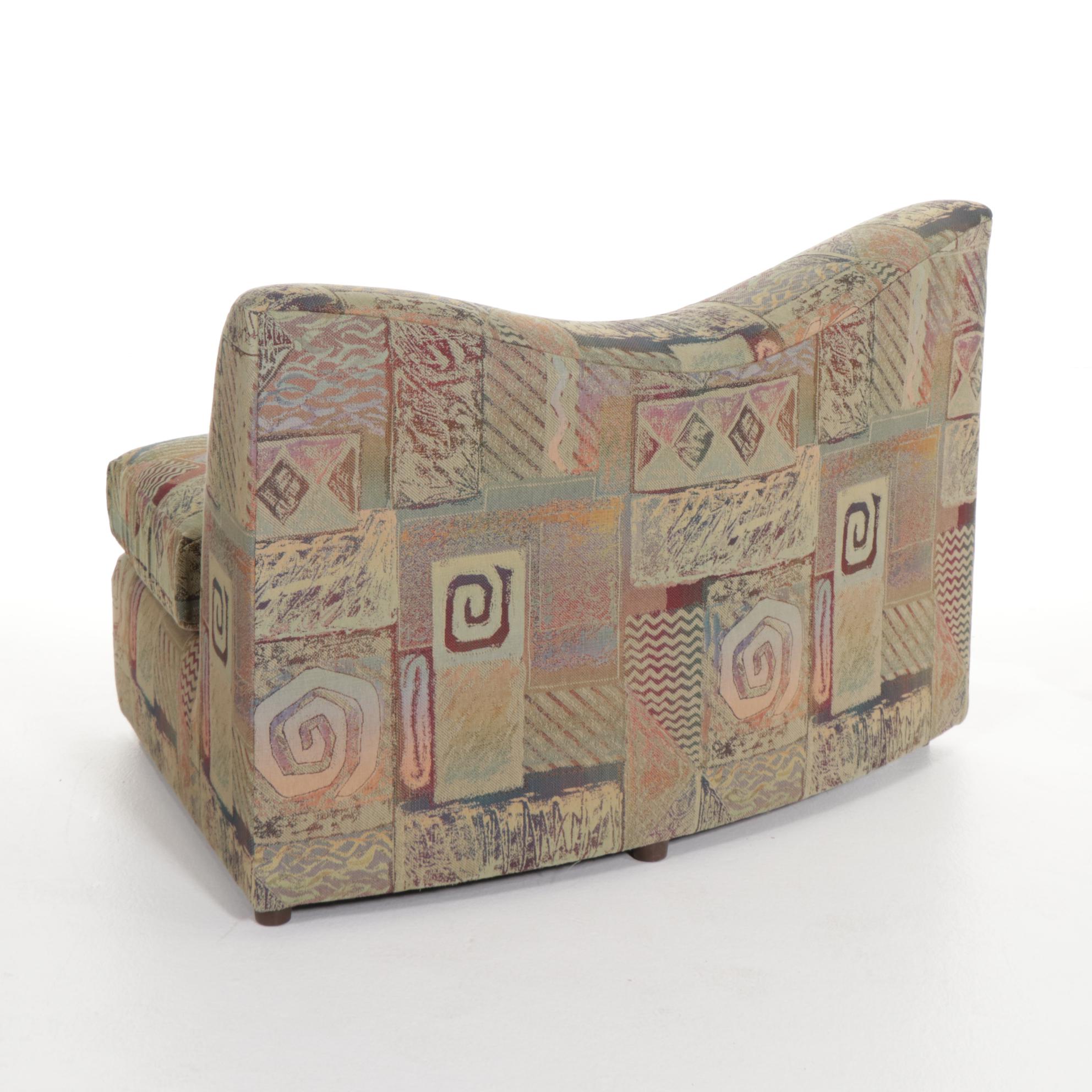 Bassett Five-Piece Upholstered Modular Seating Group, Late 20th Century