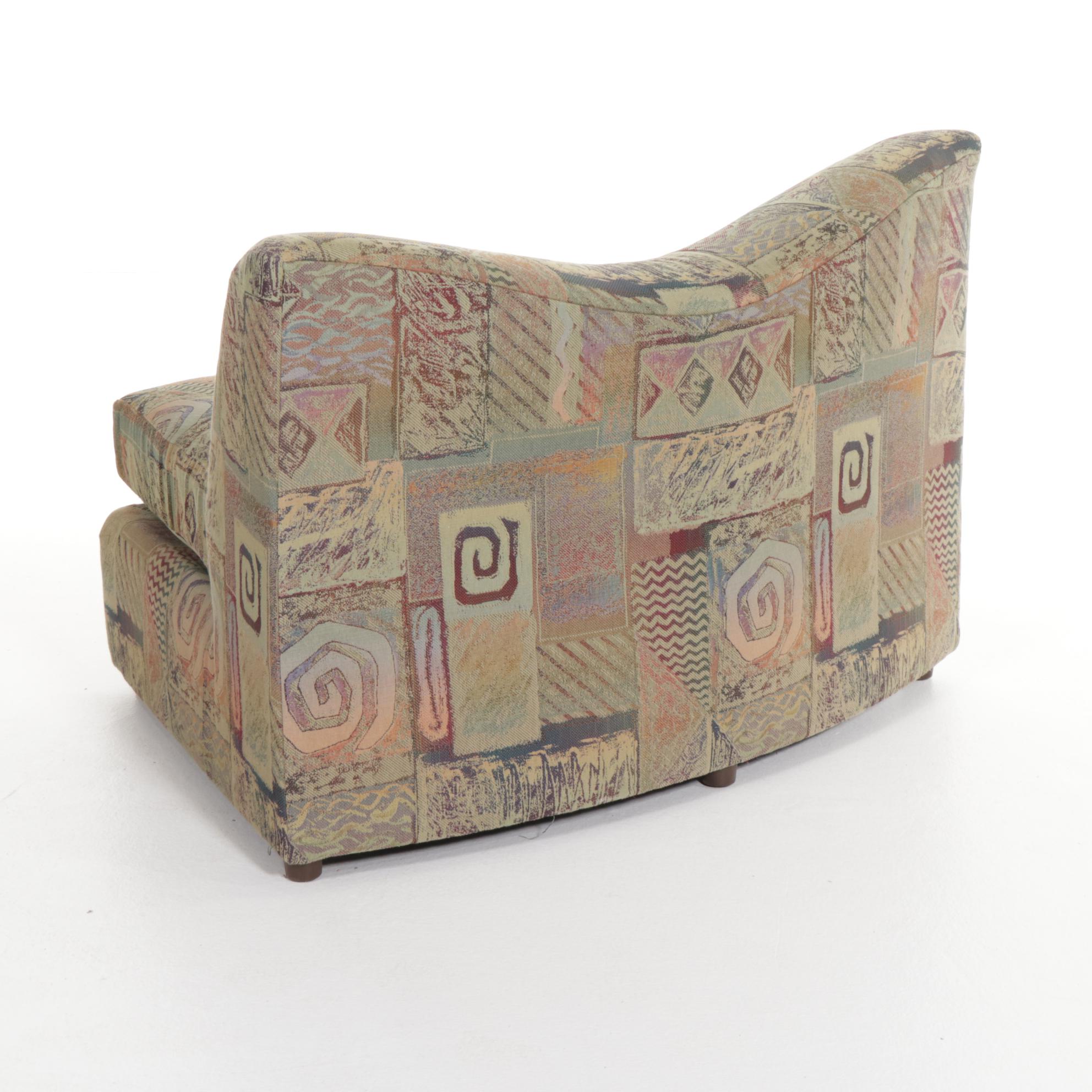 Bassett Five-Piece Upholstered Modular Seating Group, Late 20th Century