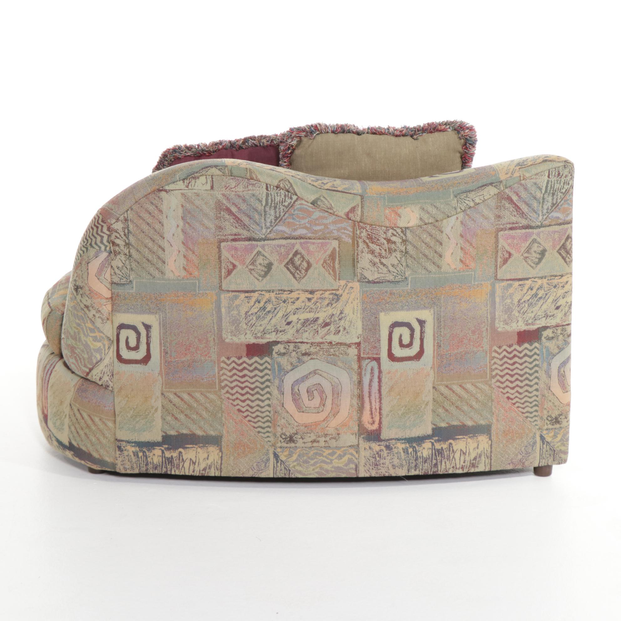 Bassett Five-Piece Upholstered Modular Seating Group, Late 20th Century