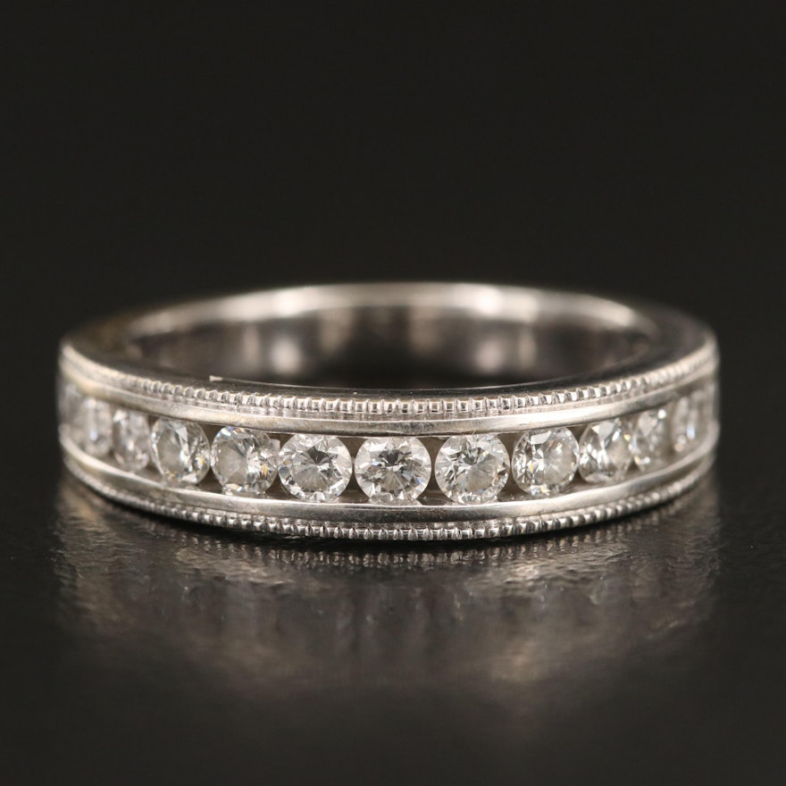 14K 0.55 CTW Diamond Channel Set Band