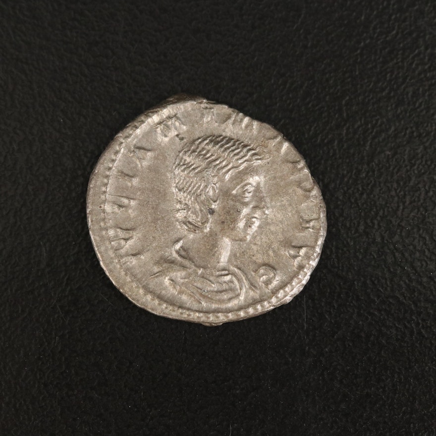 Ancient Roman AR Denarius of Julia Mamaea, 222–235 AD