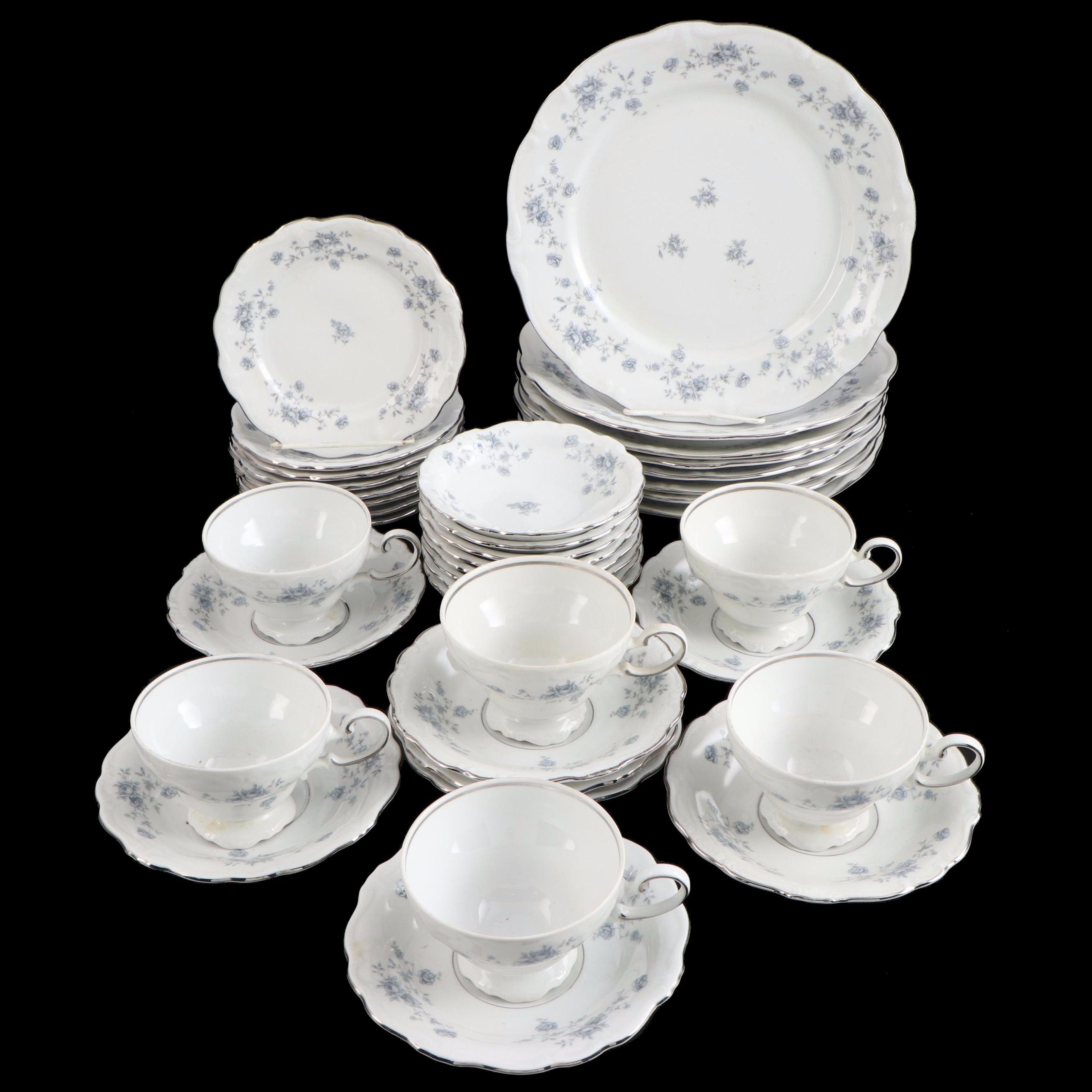 Johann Haviland "Blue Garland" Porcelain Dinnerware, 1953-1990