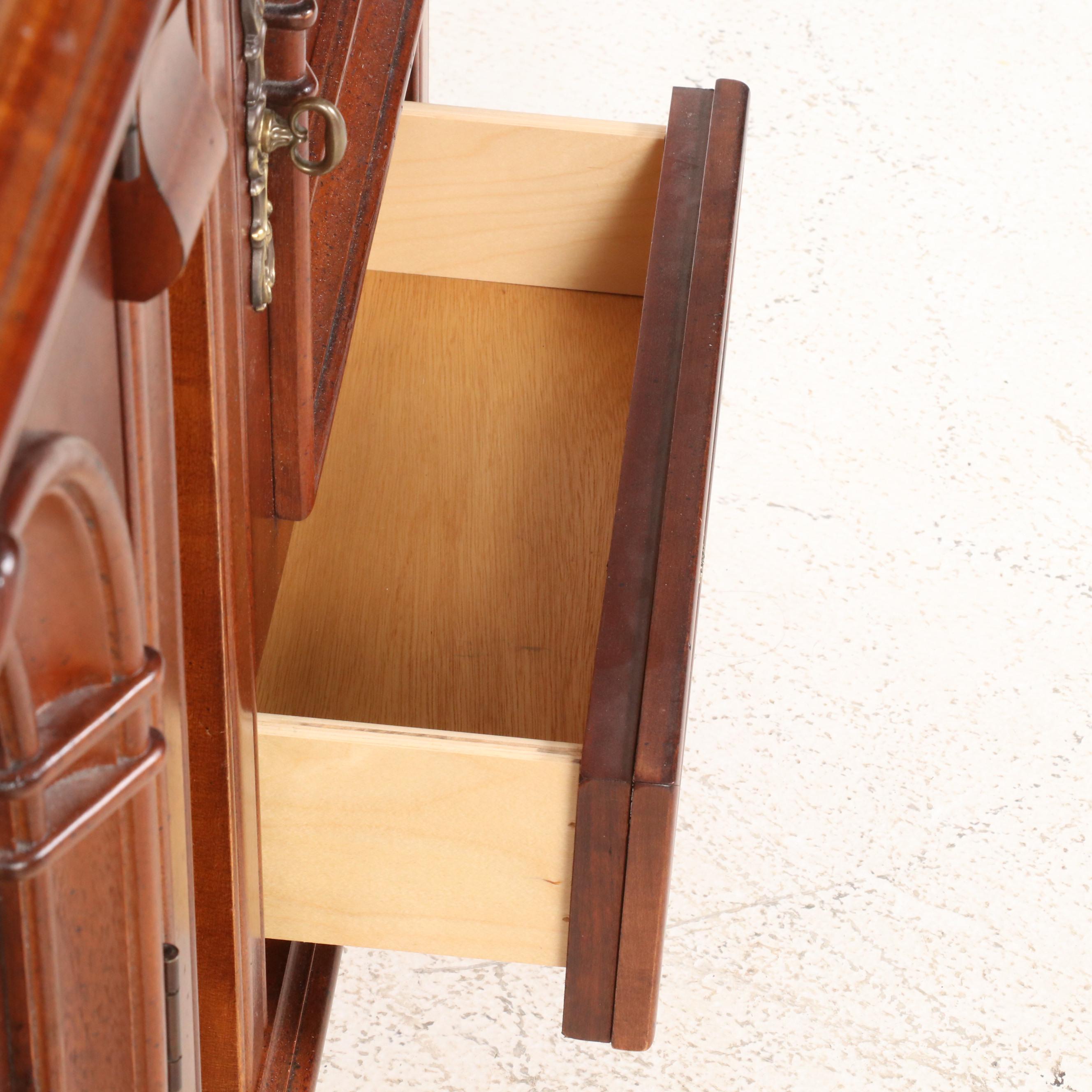 Pair of Stanley Nightstands with Faux Marble Top Inserts