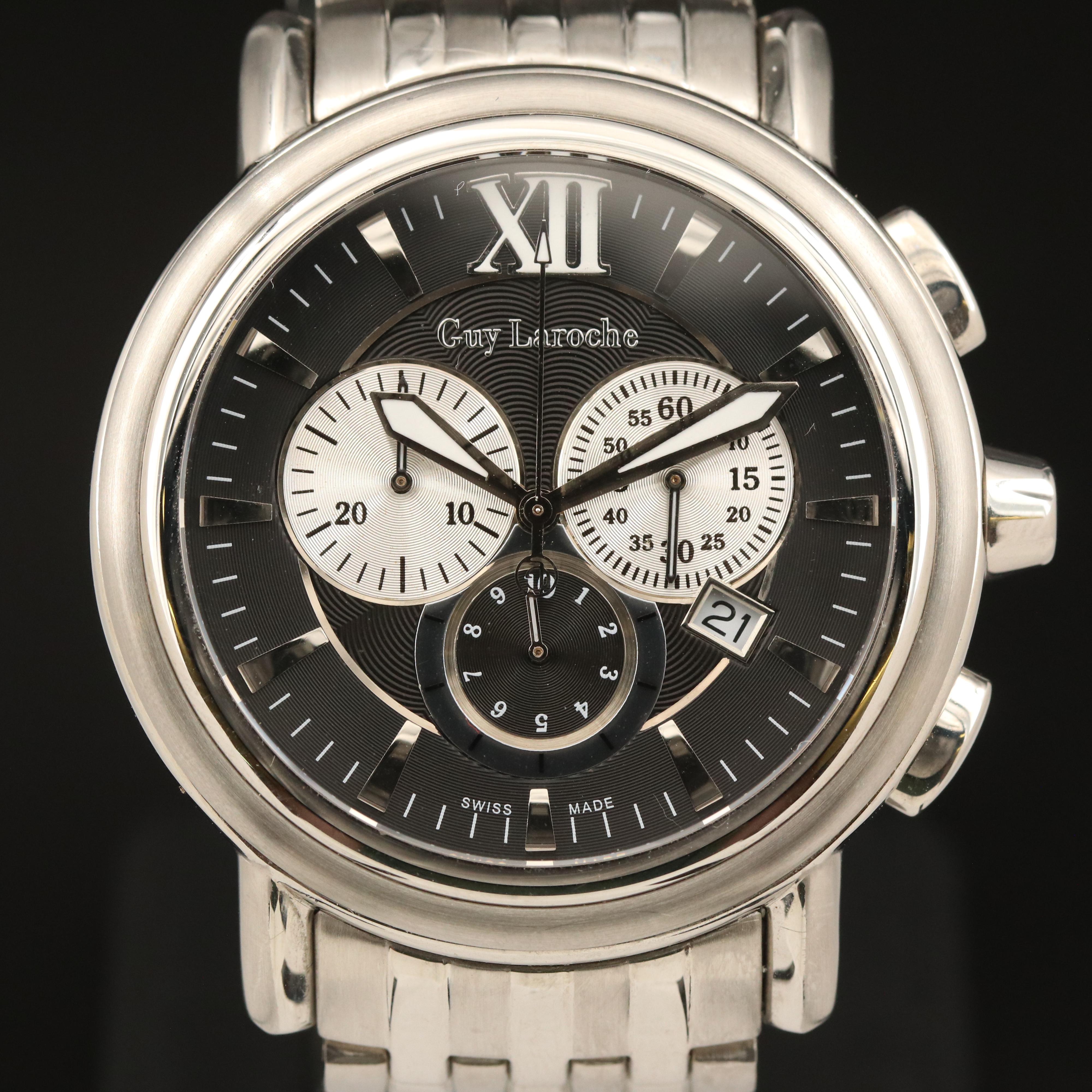 Guy Laroche Swiss Made Chronograph Watch