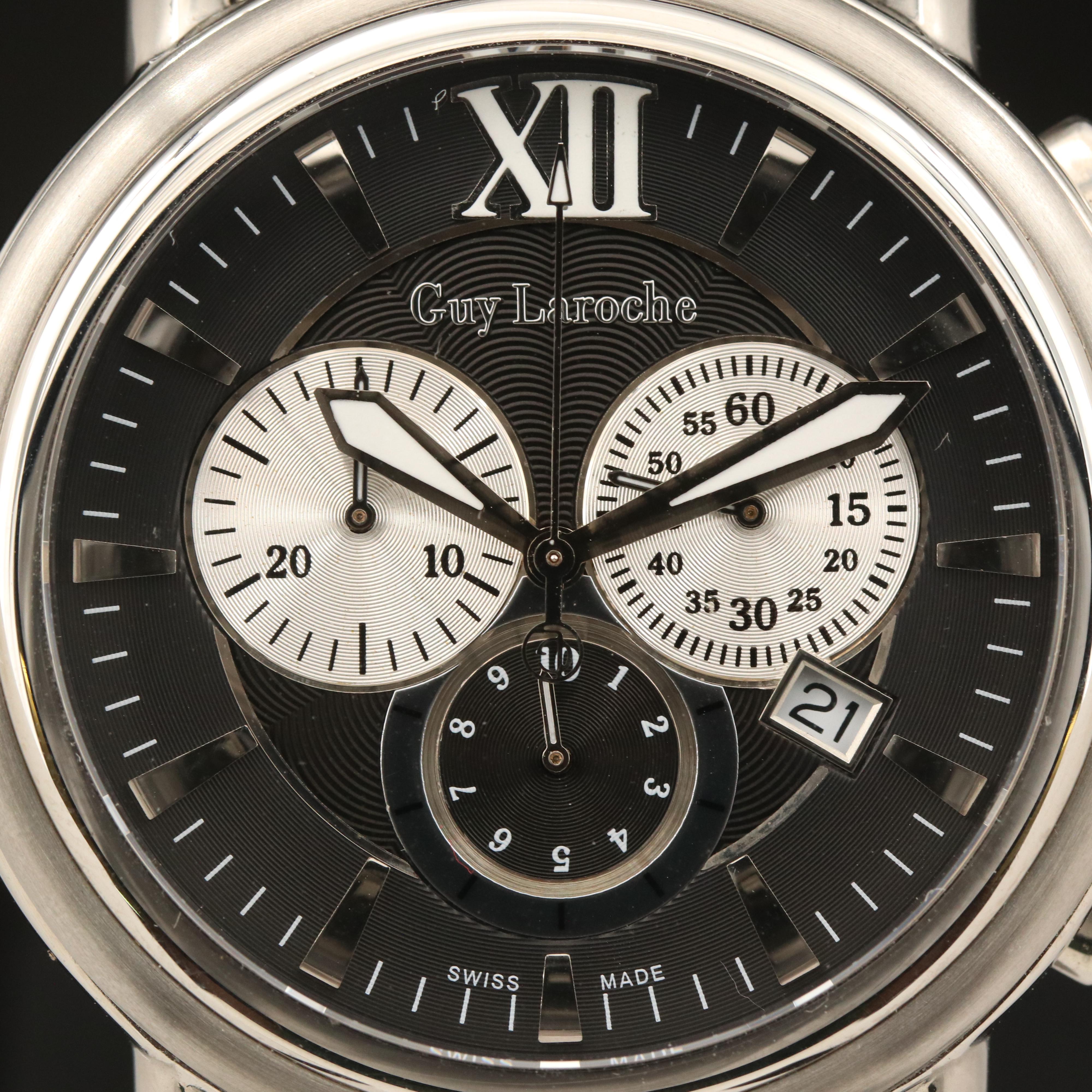 Guy Laroche Swiss Made Chronograph Watch