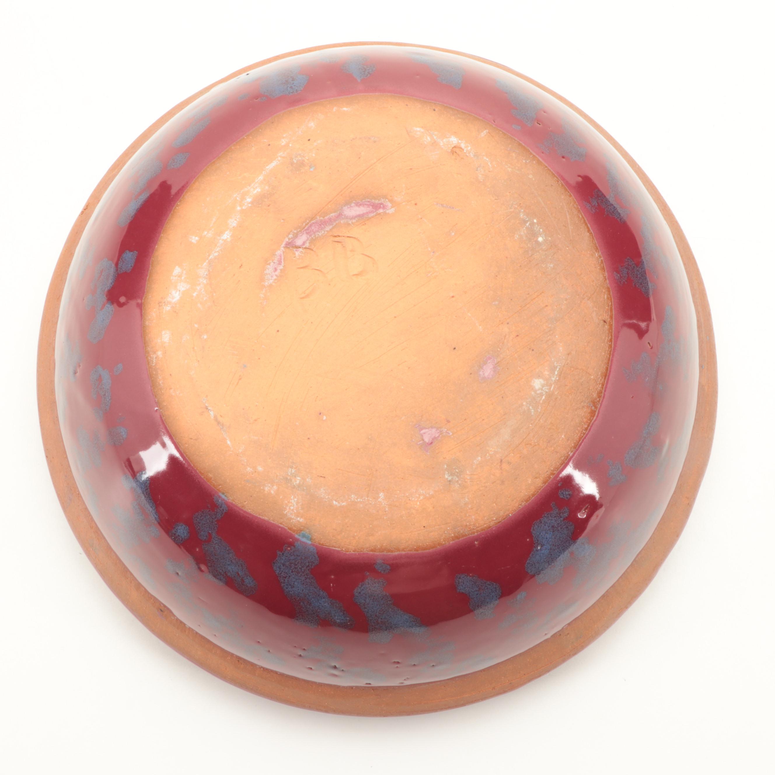 Bybee Pottery Earthenware Canisters and Mixing Bowl