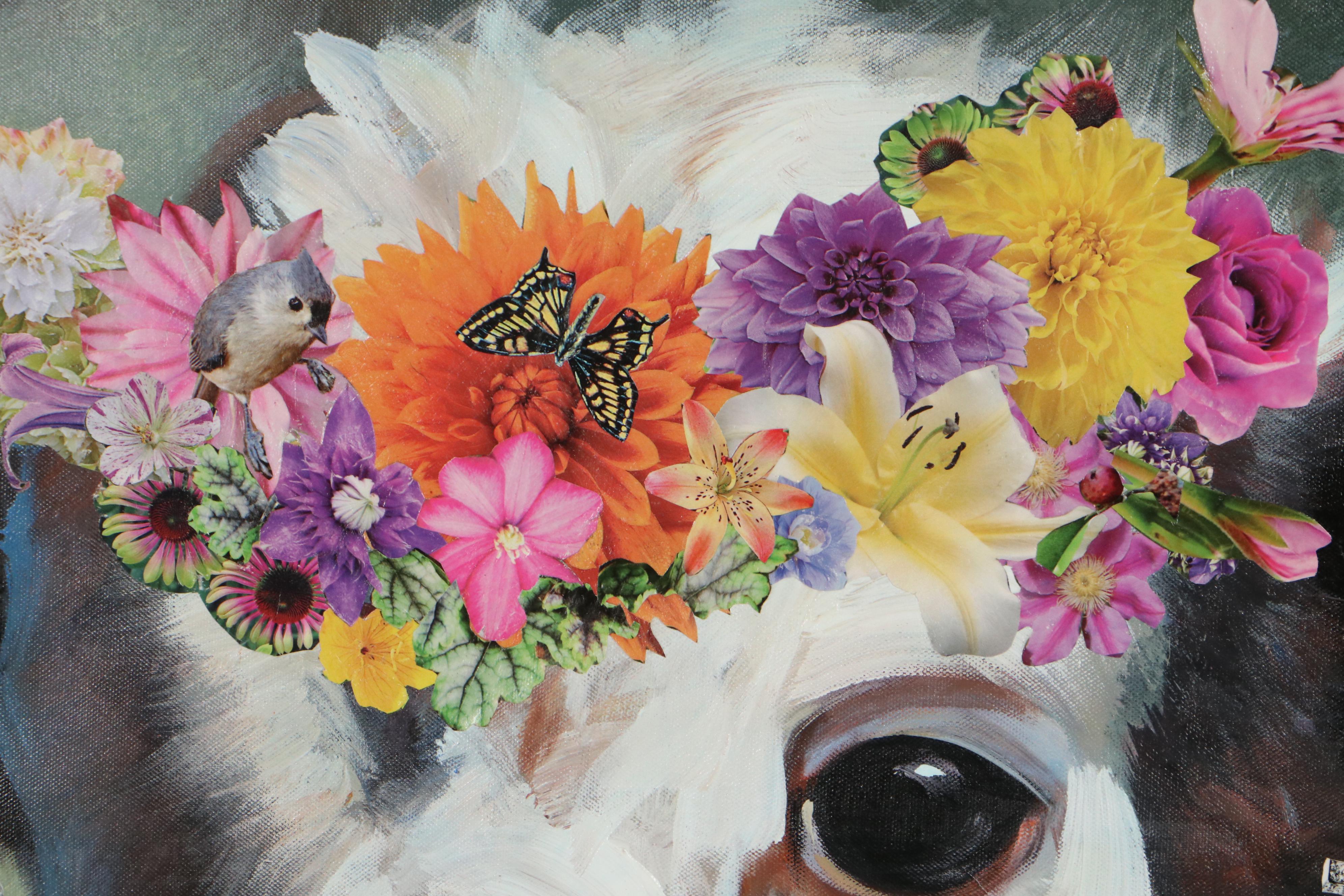 Rebecca Manns Mixed Media "Fancy," 2021