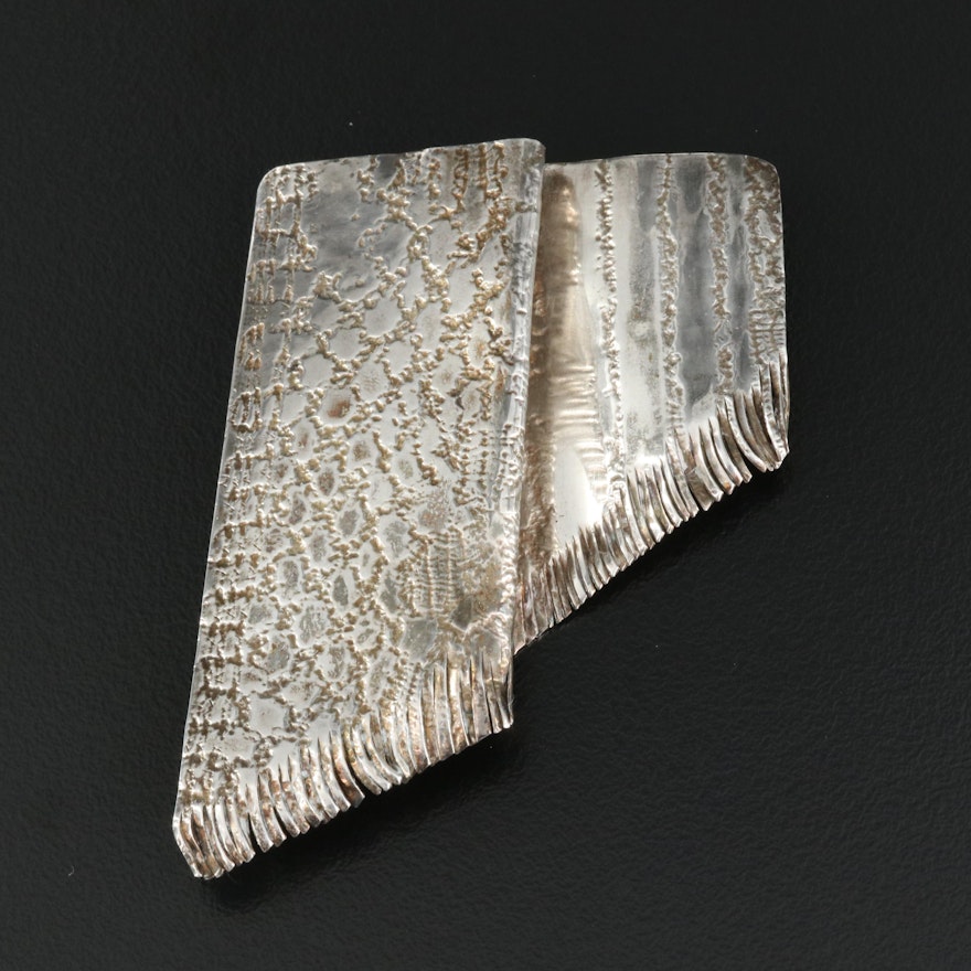 Ginny Stanton Sterling Wave Brooch