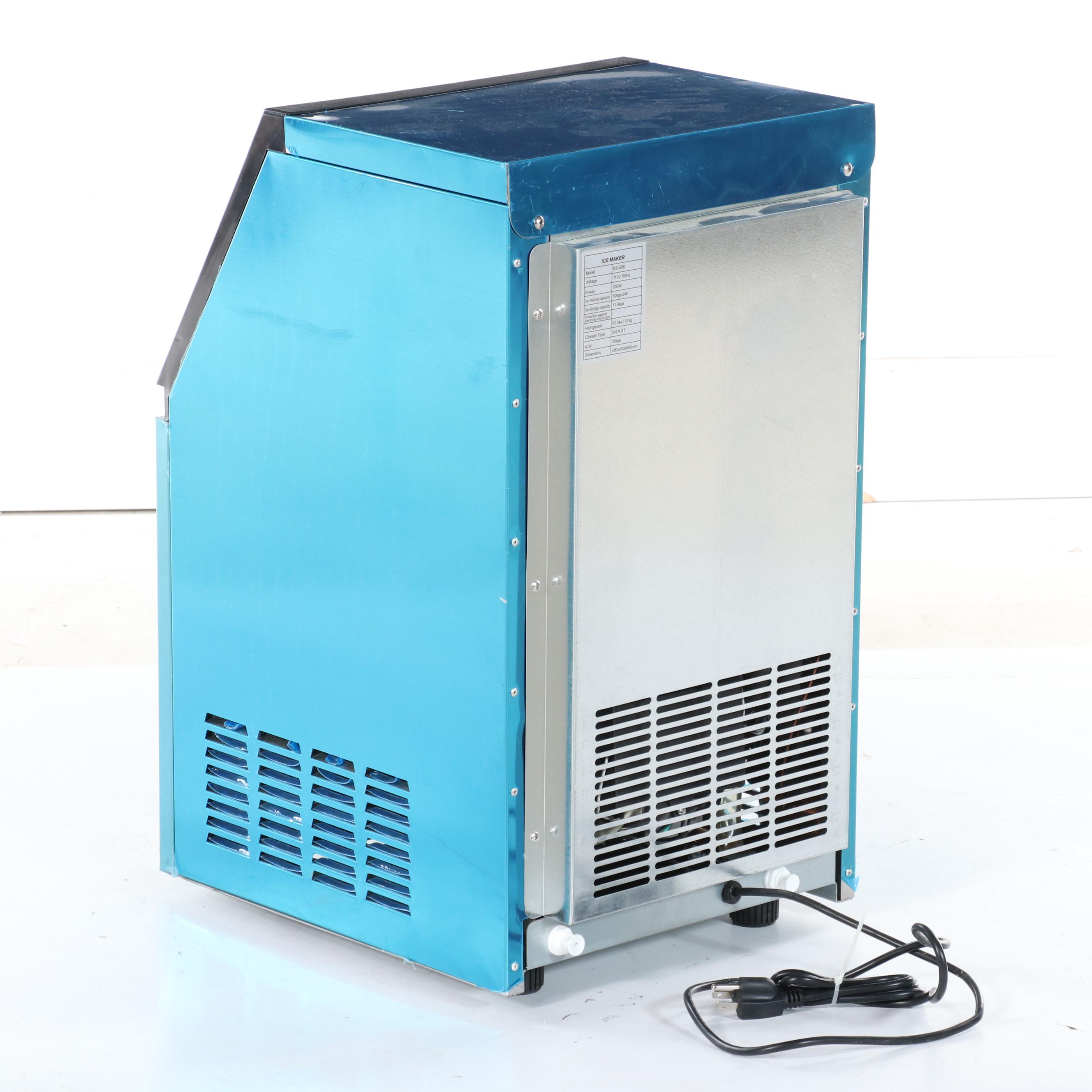 Model KS-50B Small Blue Ice Maker