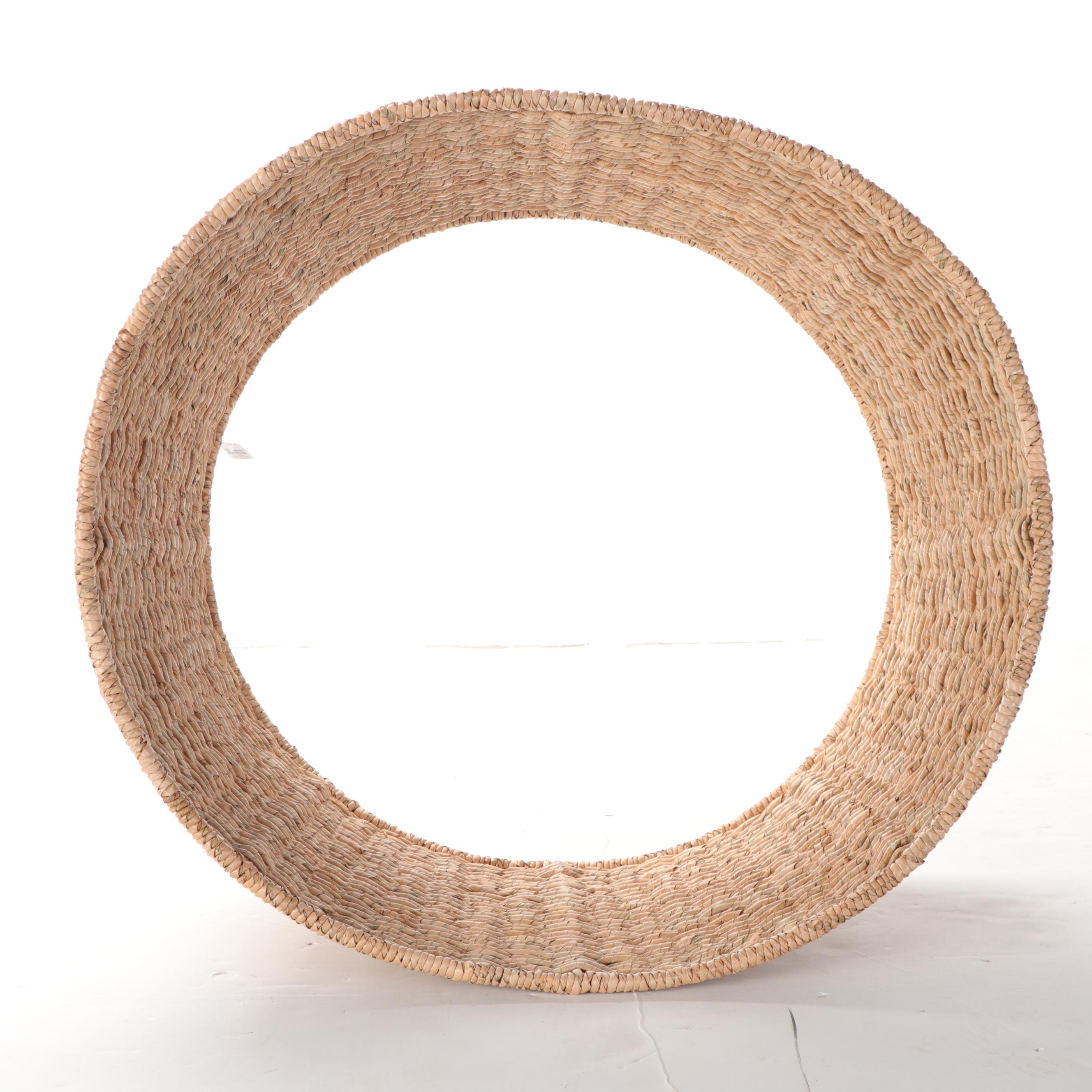 Crate & Barrel Abaca Seagrass Christmas Tree Collar EBTH