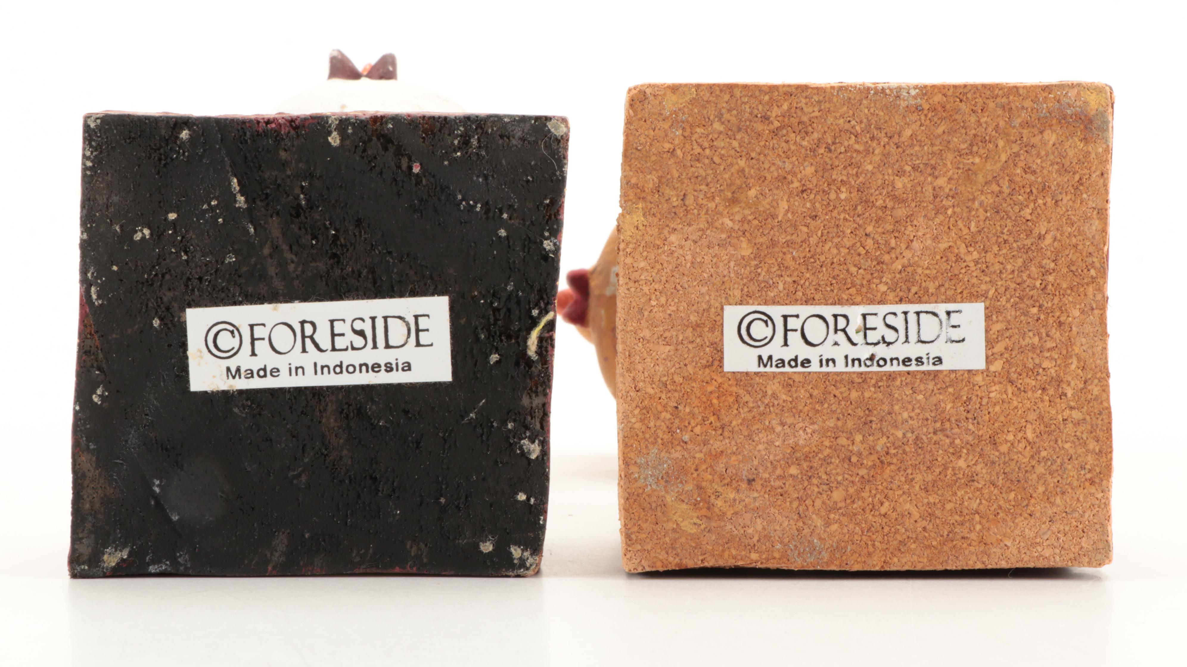 Carved Indonesian Bird Figurines