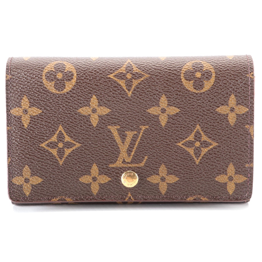 Louis Vuitton Porte-Monnaie Wallet in Monogram Canvas