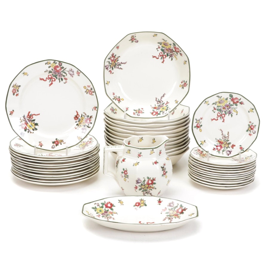 Royal Doulton "Old Leeds Sprays" Dinnerware, Early to Mid 20th Century