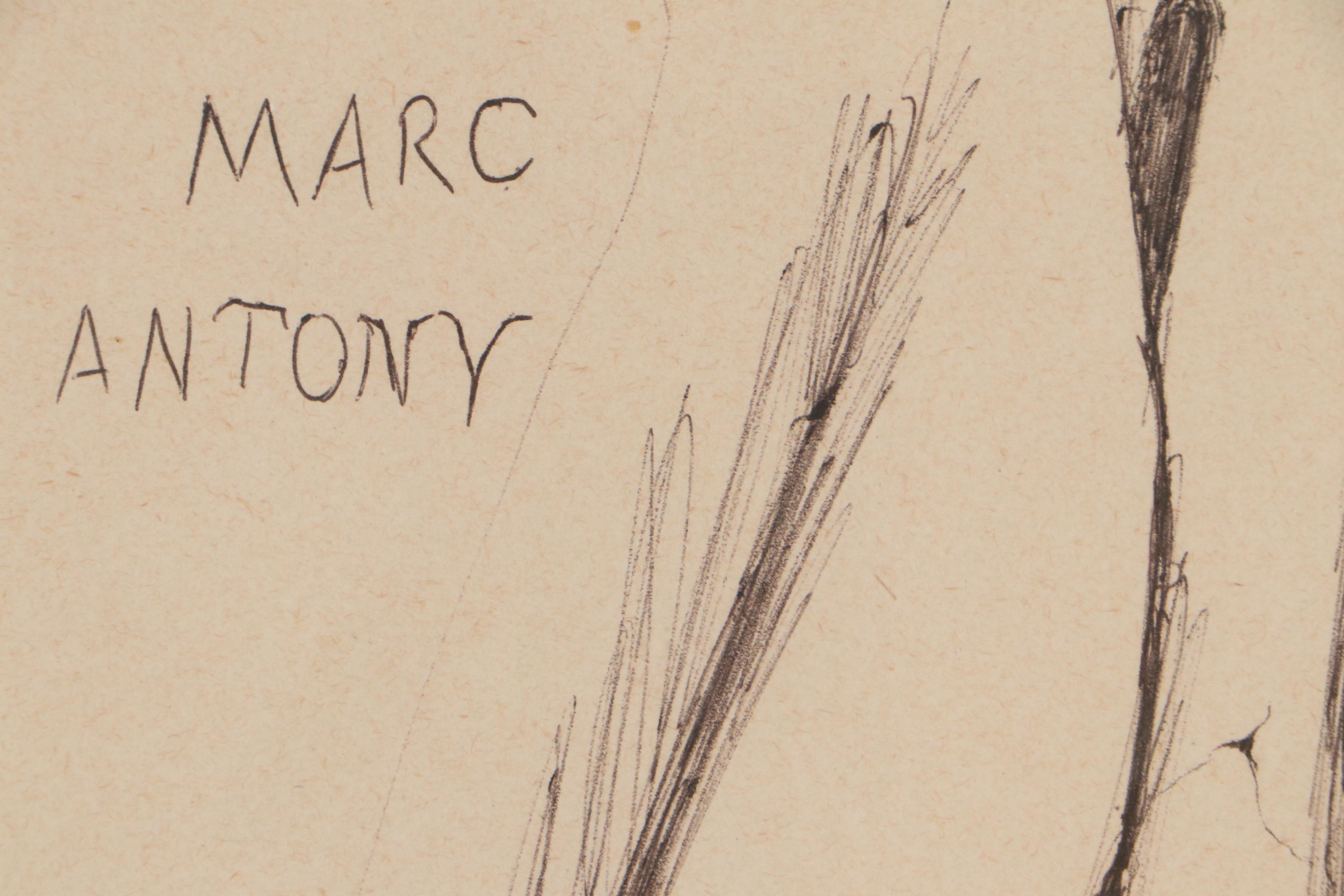 Ink Drawing "Marc Antony"