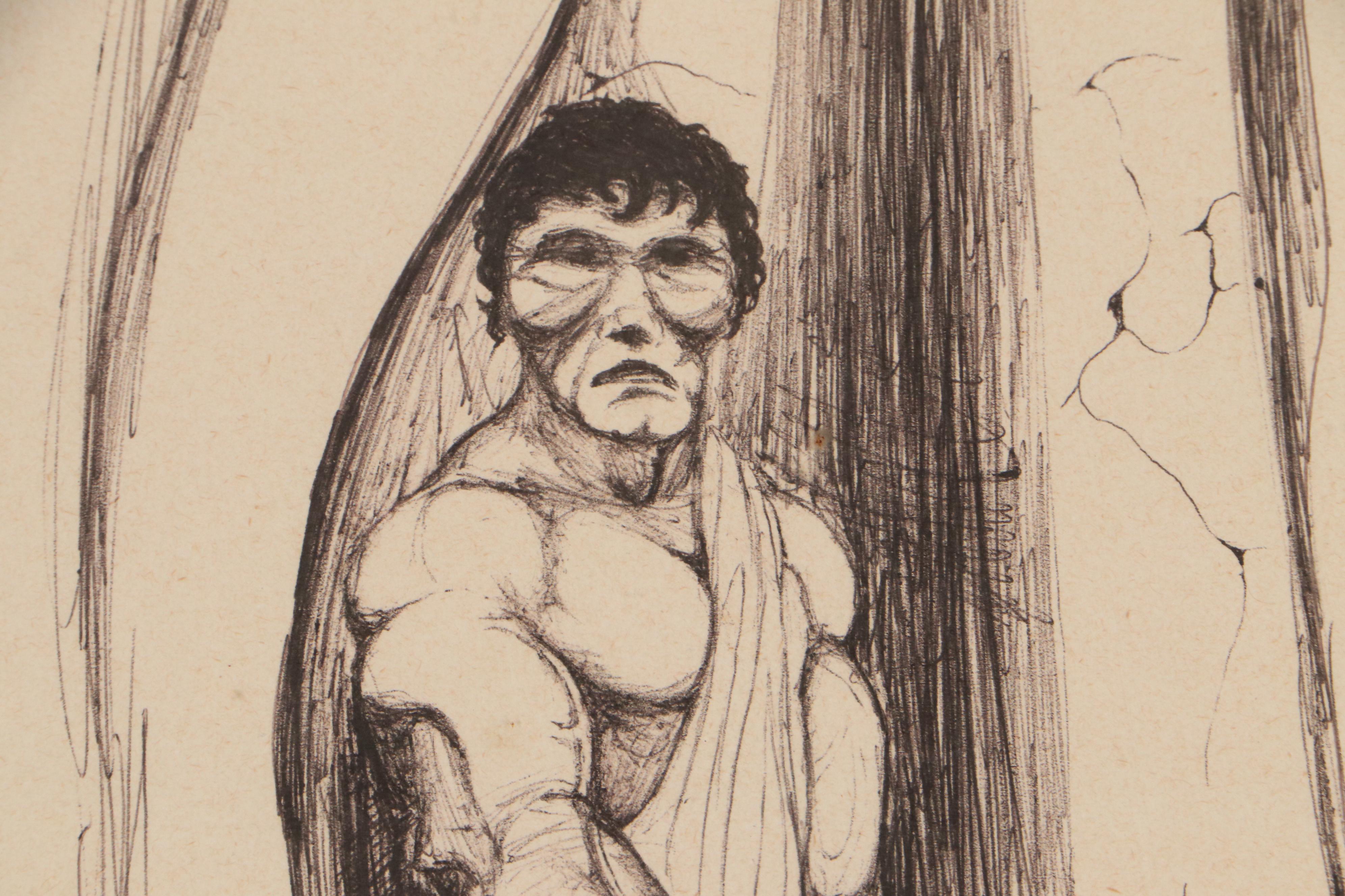 Ink Drawing "Marc Antony"