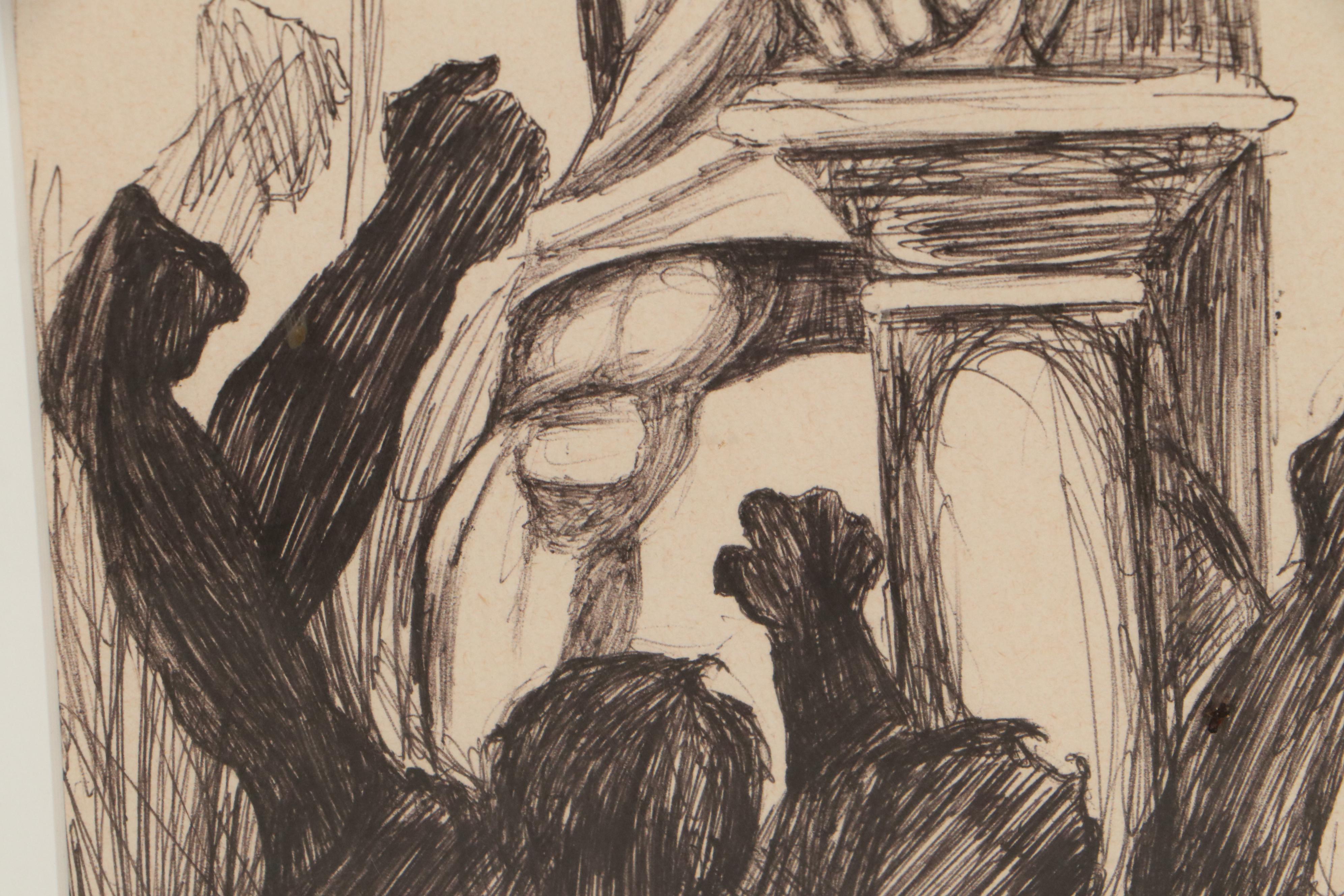 Ink Drawing "Marc Antony"