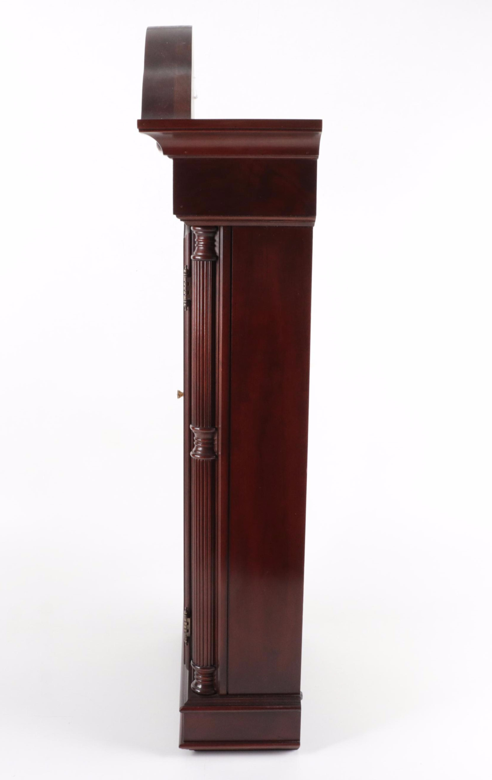 Sligh and Kieninger Mahogany Cased Calendar Wall Clock