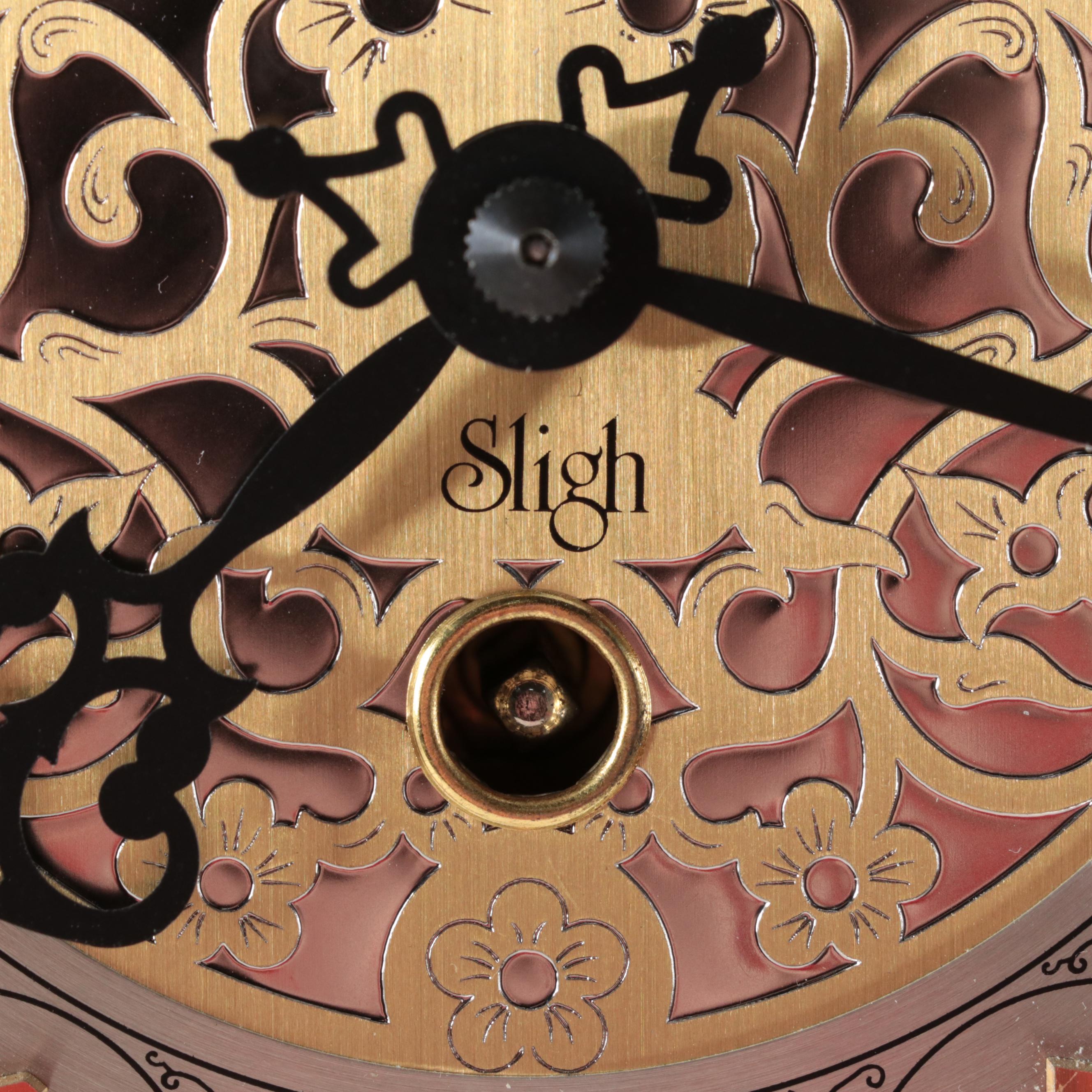 Sligh and Kieninger Mahogany Cased Calendar Wall Clock