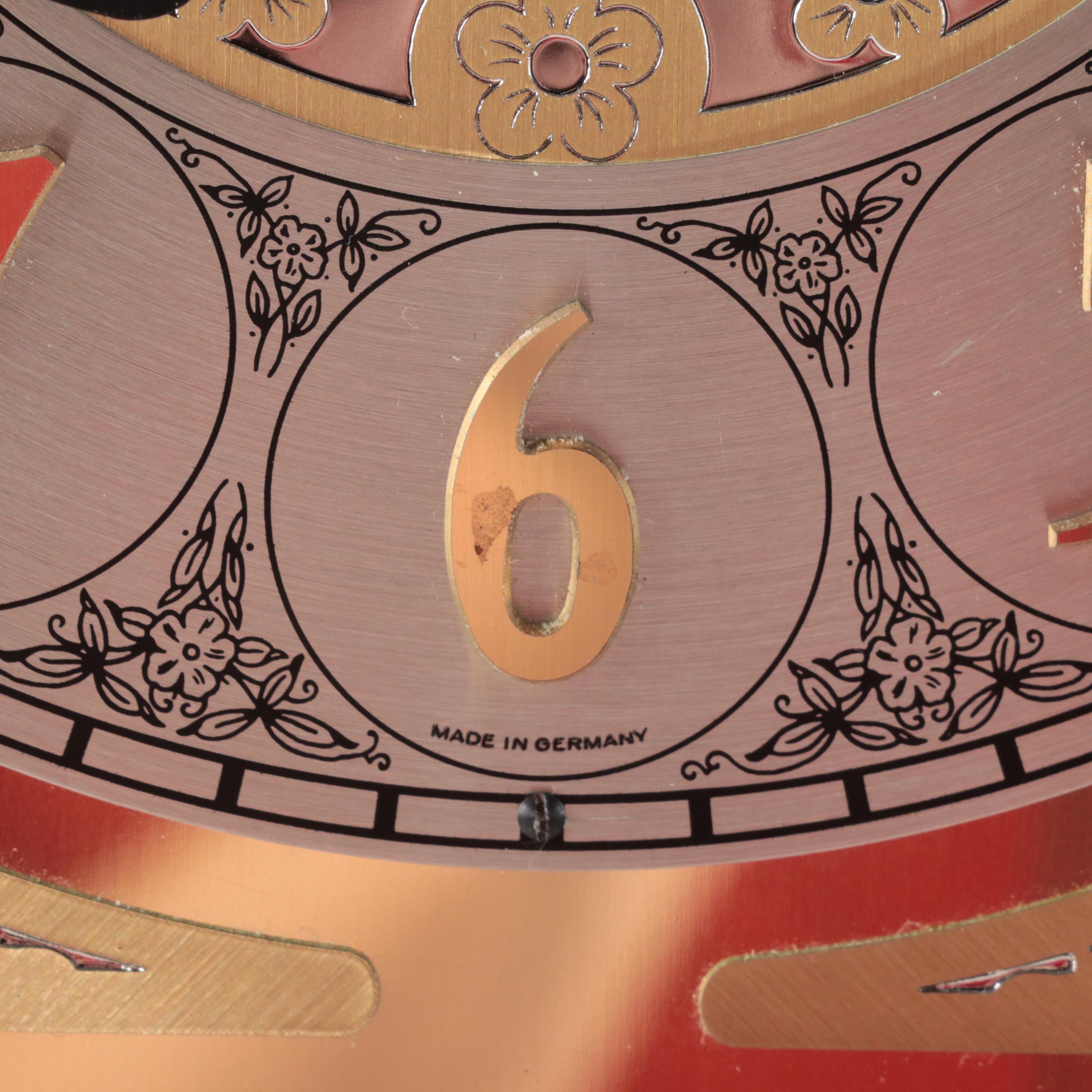 Sligh and Kieninger Mahogany Cased Calendar Wall Clock