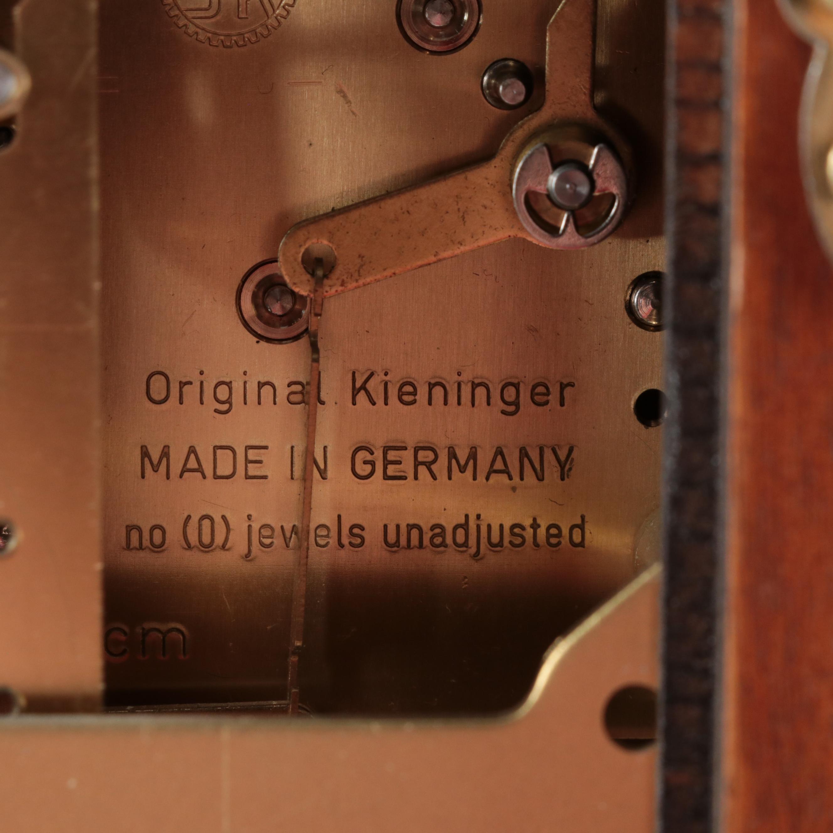 Sligh and Kieninger Mahogany Cased Calendar Wall Clock