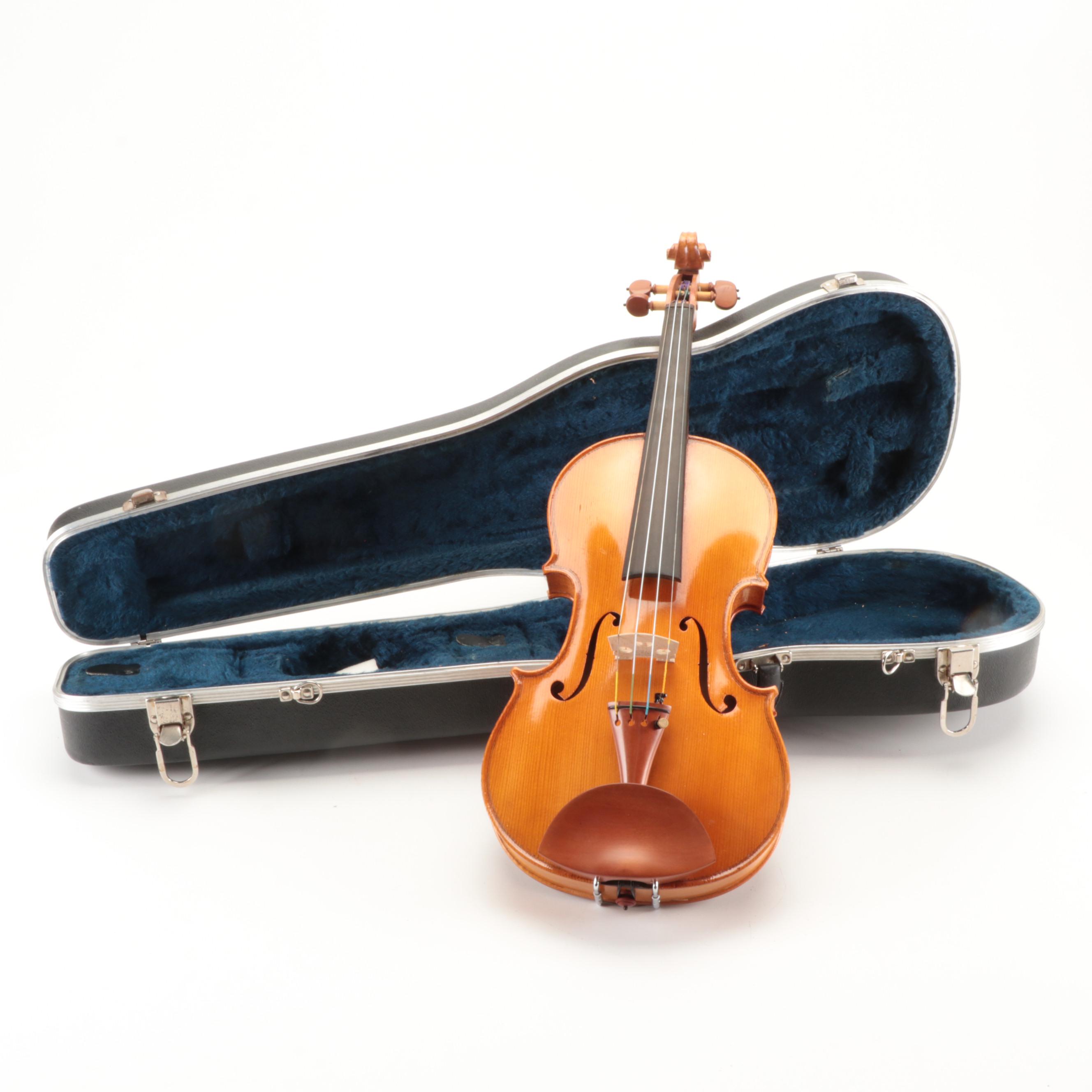 Luthier Granier Maple and Spruce 4/4 Violin with Case, 1933