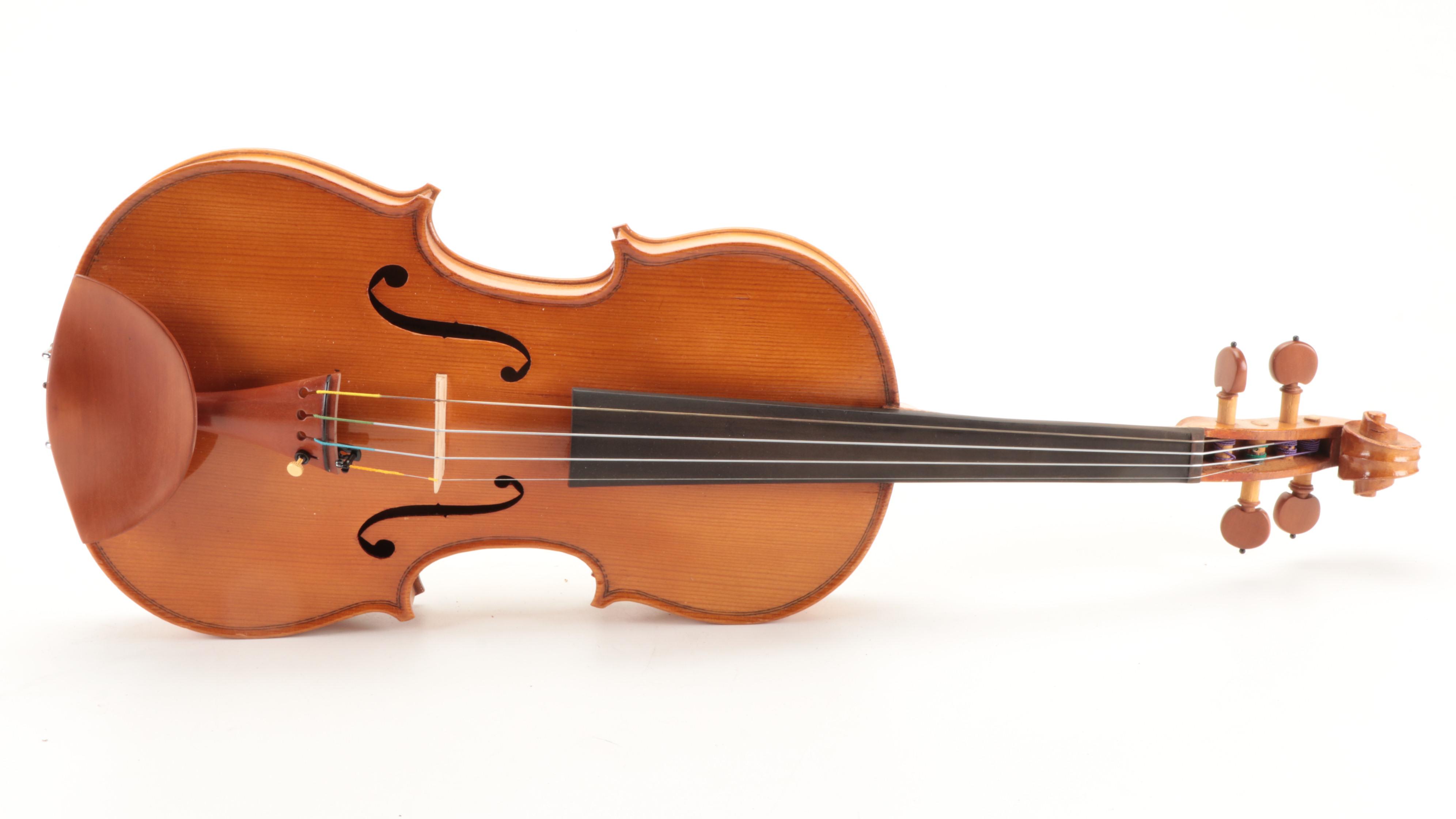 Luthier Granier Maple and Spruce 4/4 Violin with Case, 1933