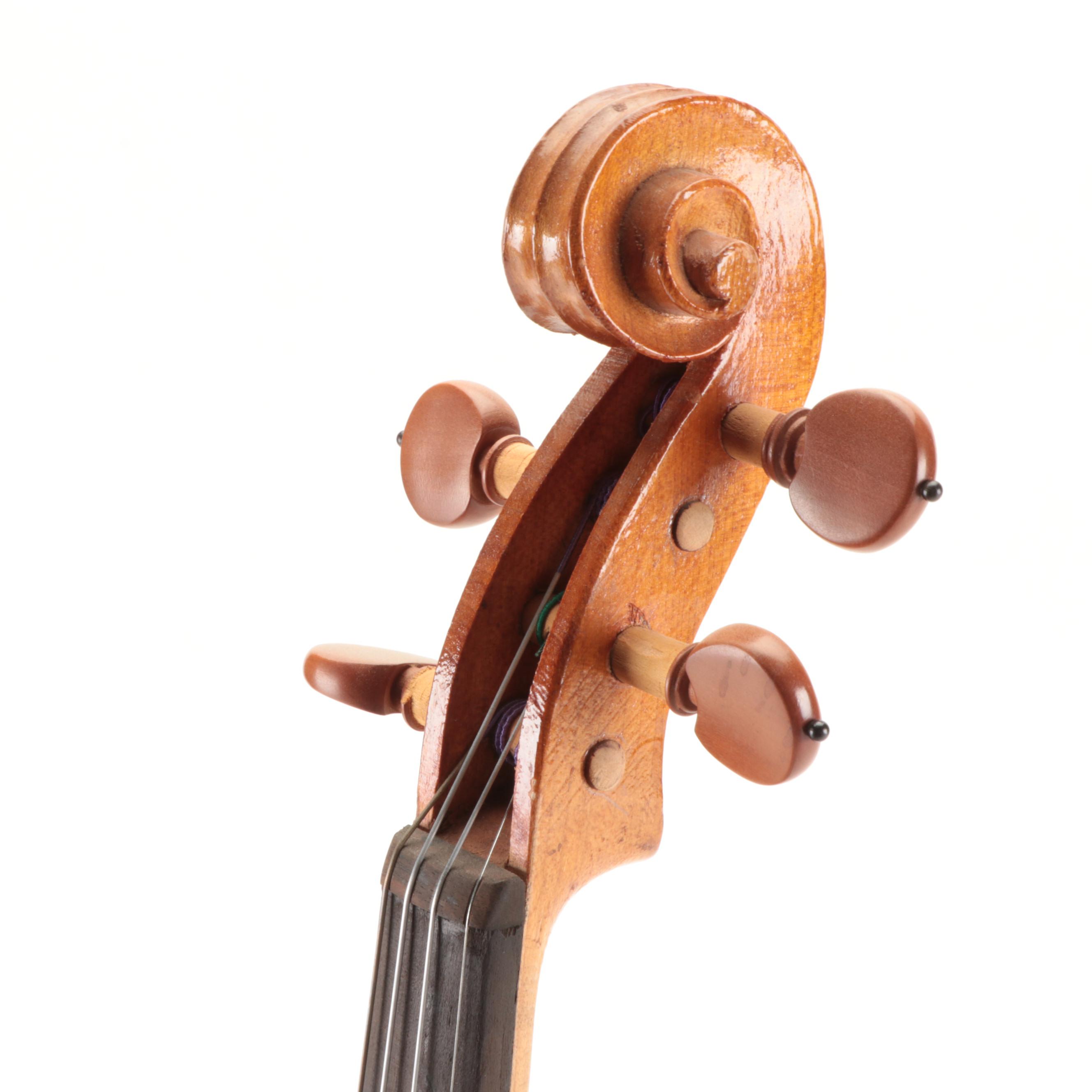 Luthier Granier Maple and Spruce 4/4 Violin with Case, 1933
